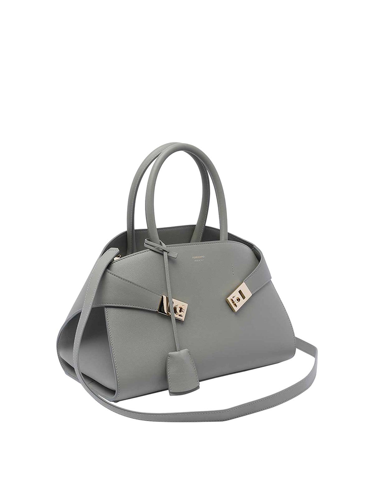 Hug small grey handbag 775279215608ASHGREY (FERRAGAMO / ハンドバッグ・ショルダーバッグ ) | FERRAGAMO (フェラガモ)(1)