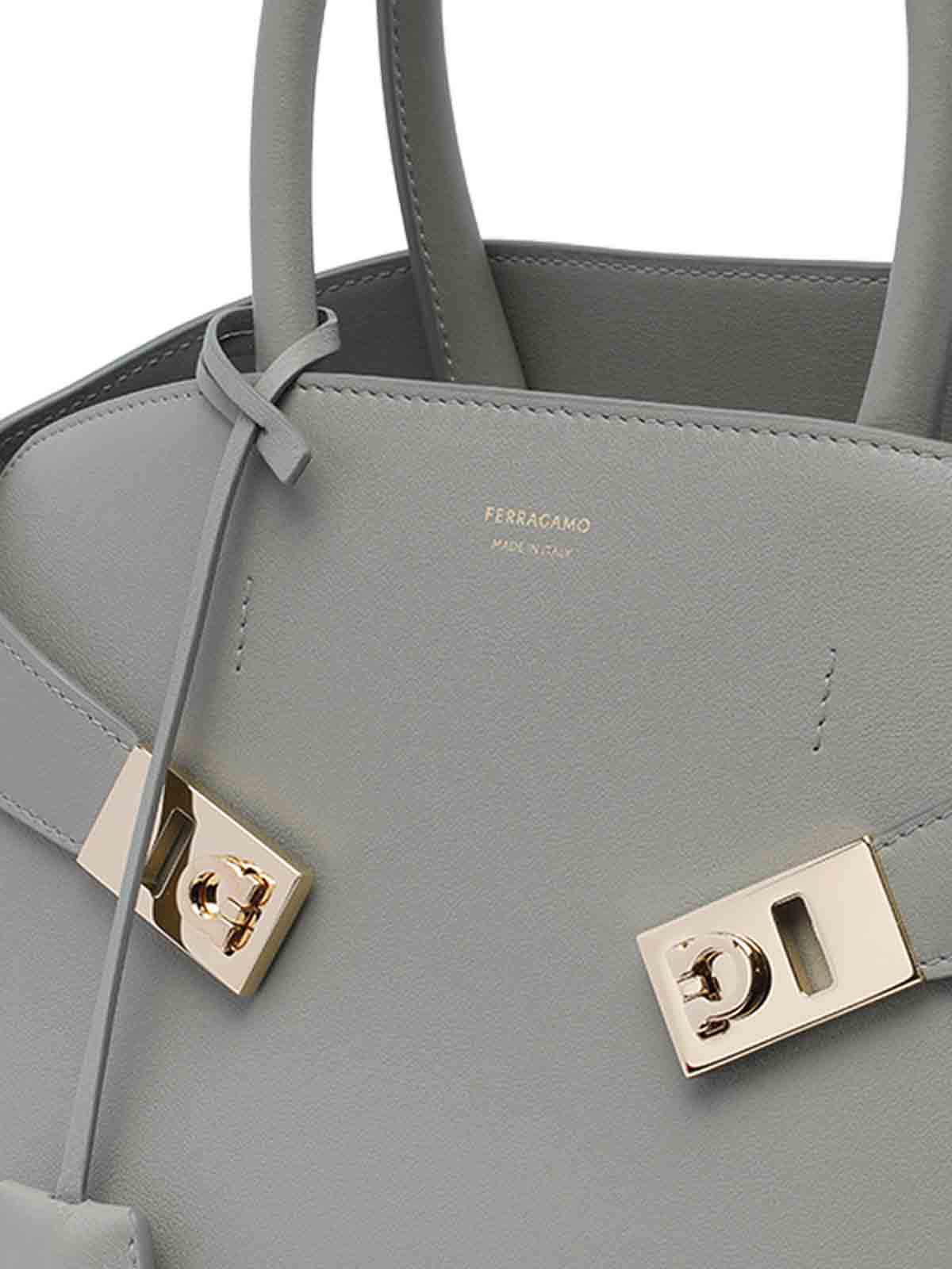 Hug small grey handbag 775279215608ASHGREY (FERRAGAMO / ハンドバッグ・ショルダーバッグ ) | FERRAGAMO (フェラガモ)(3)
