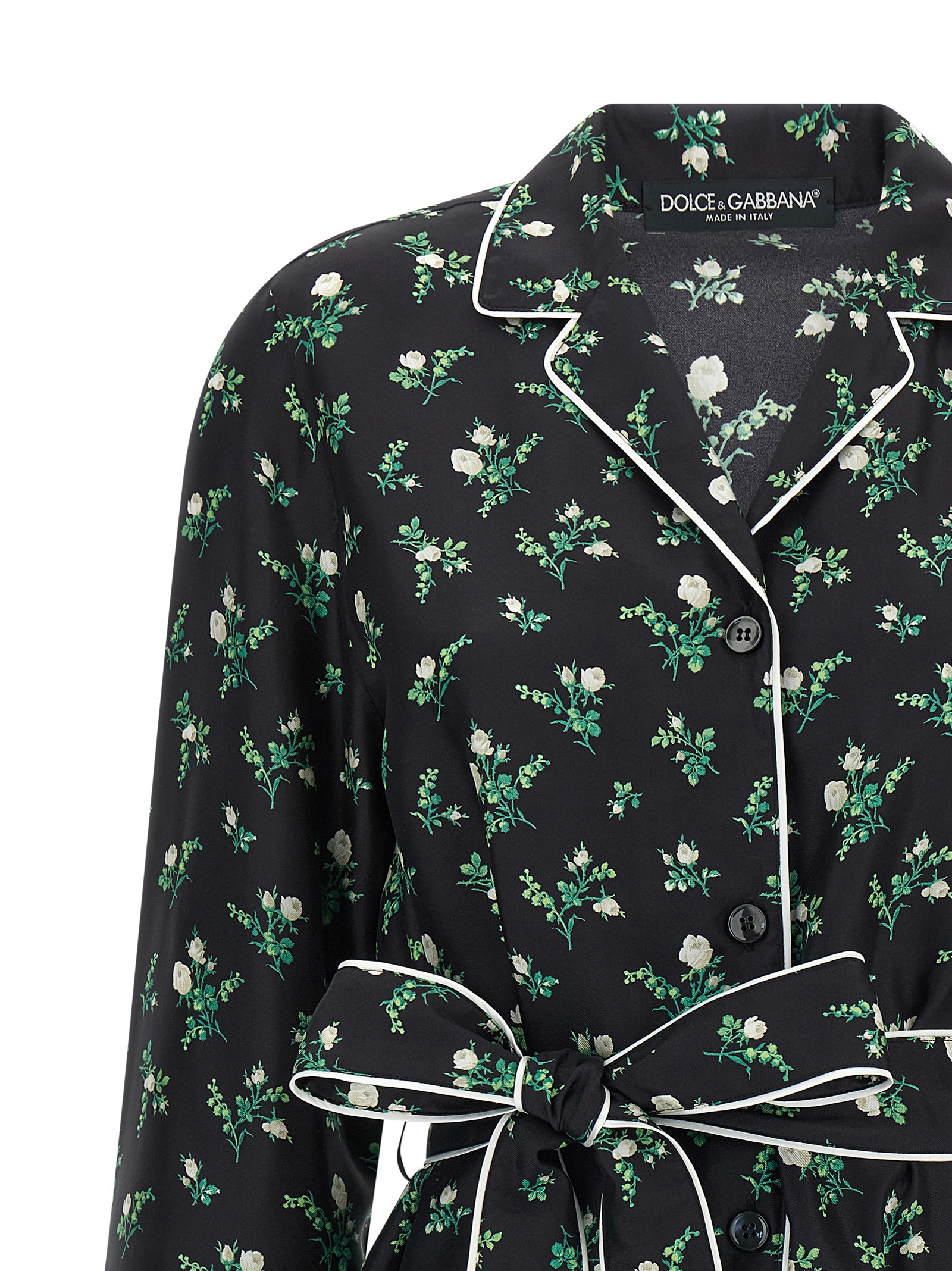 Roselline and Lily of the Lilies of the Flowers printed shirt F5I89TIS13GHX6CB (Dolce & Gabbana / シャツ・ブラウス ) | Dolce & Gabbana (ドルチェガッバーナ)(2)