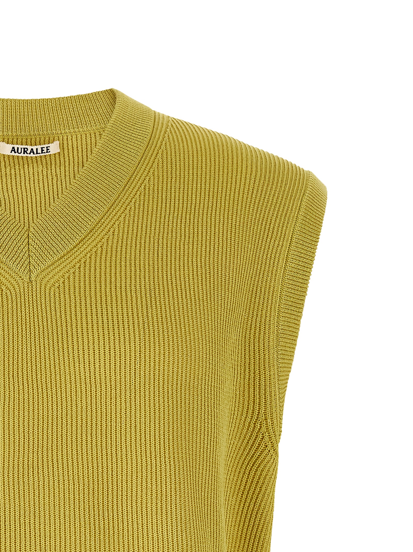 Ribbed knit vest A26SV02SYDUSTYYELLOW (AURALEE / ベスト ) | AURALEE (オーラリー)(2)