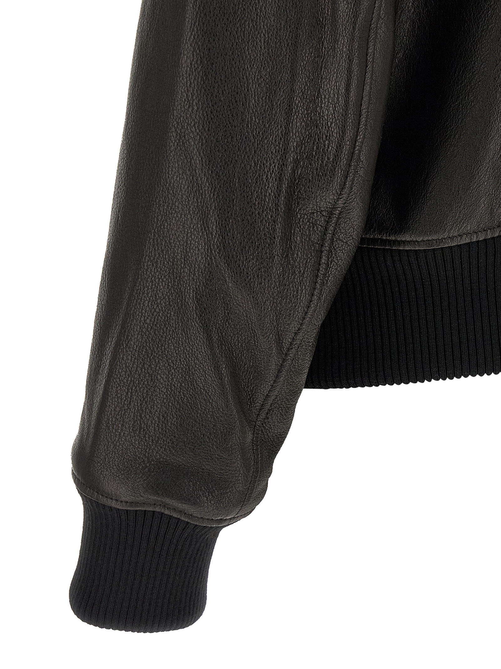 'Ami de Coeur' leather bomber jacket HJK850LH0044001 (AMI Paris / レザー&ファージャケット・コート ) | AMI Paris (アミパリス)(3)