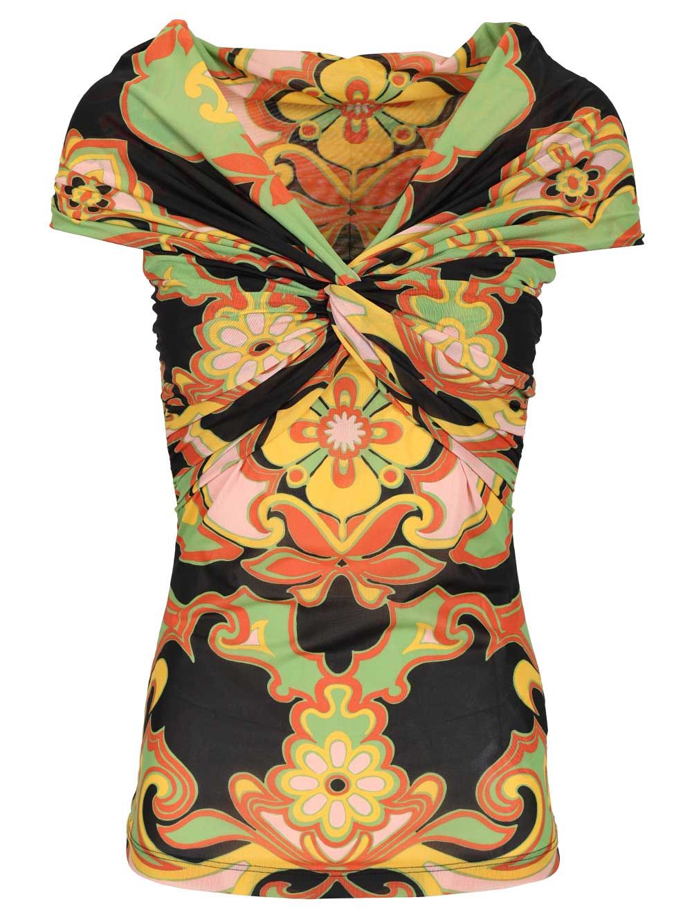 OFF SHOULDER MULTICOLOR PRINT TOP WRJA019399IAS76X0812 (ETRO / タンクトップ・キャミソール ) | ETRO (エトロ)