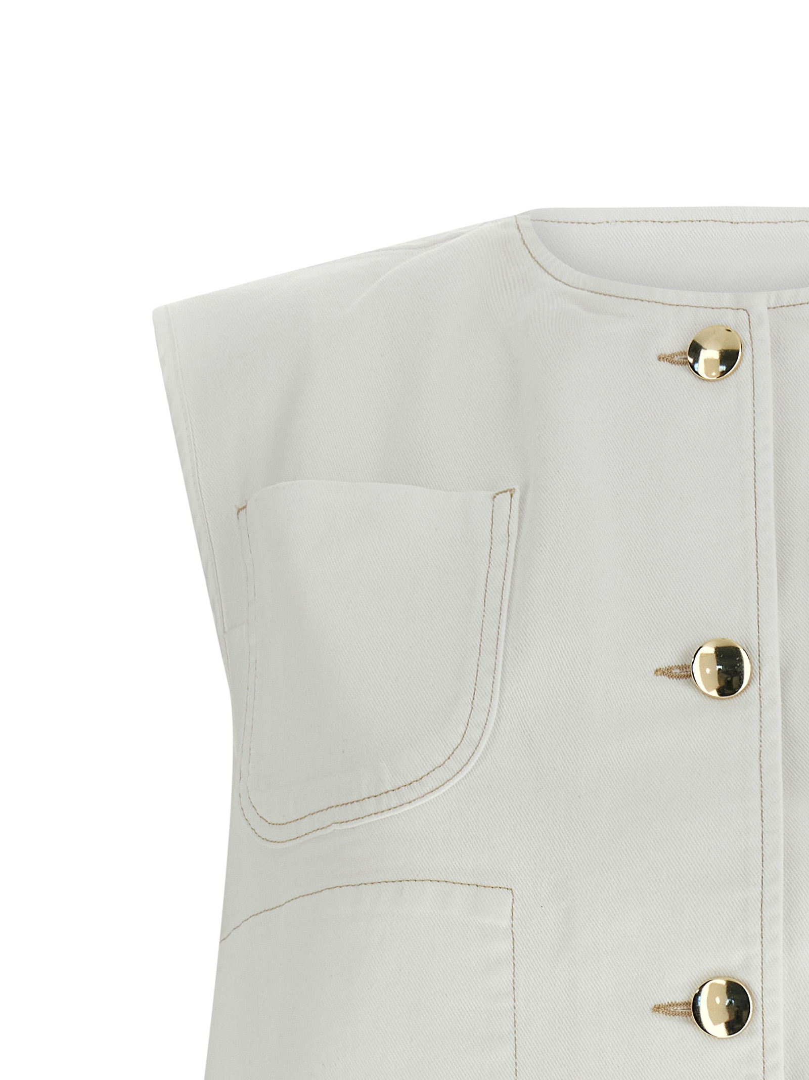 Denim and knit vest GCD276F657M137VR1 (FABIANA FILIPPI / ベスト ) | FABIANA FILIPPI (ファビアナフィリッピ)(2)