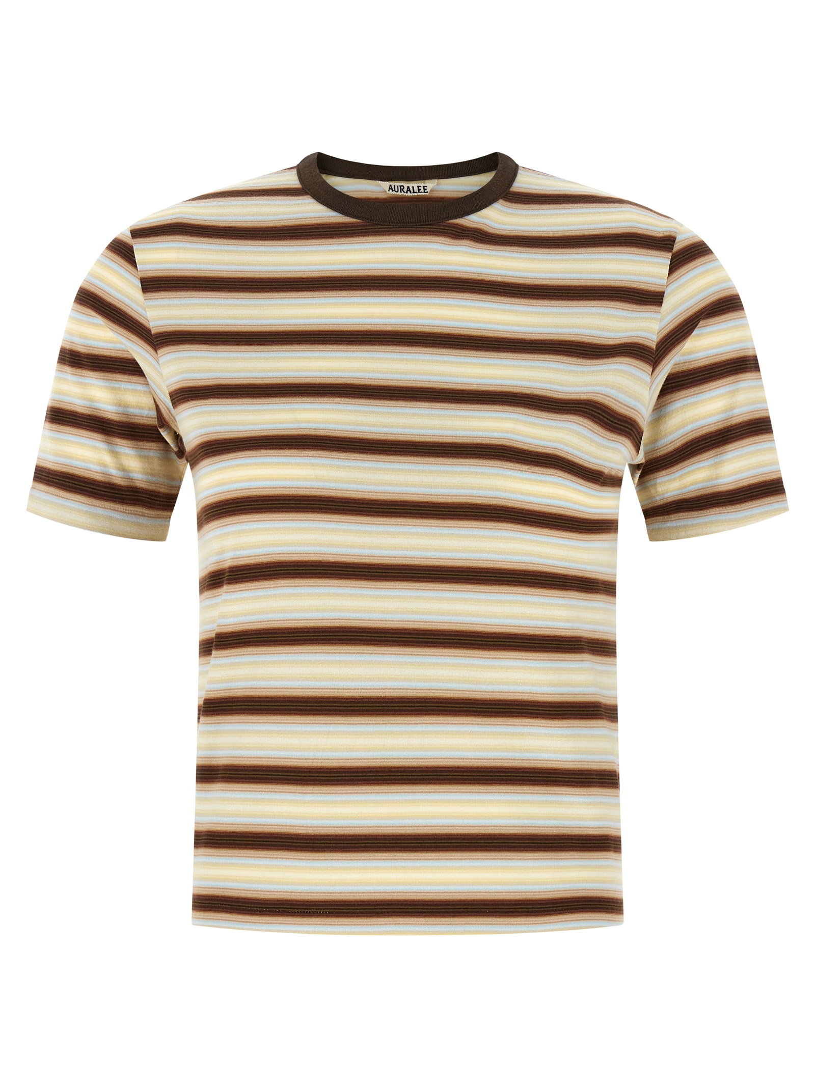 Gradient stripes t-shirt A26ST04GJFADEBROWNSTRIPE (AURALEE / Tシャツ・カットソー ) | AURALEE (オーラリー)
