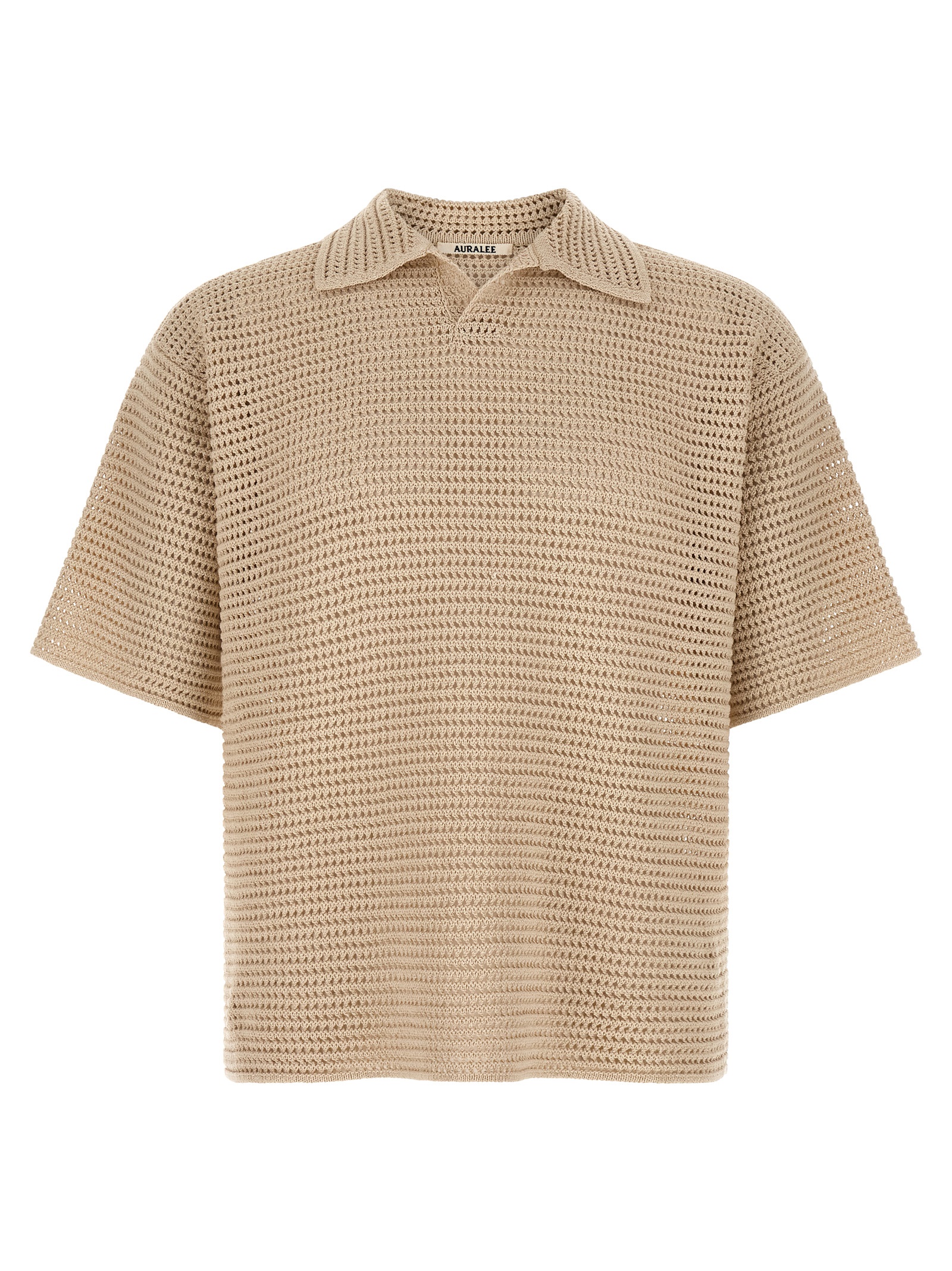 'Tussah' polo shirt A26SP02SSIVORY (AURALEE / ニット・セーター・カーディガン ) | AURALEE (オーラリー)