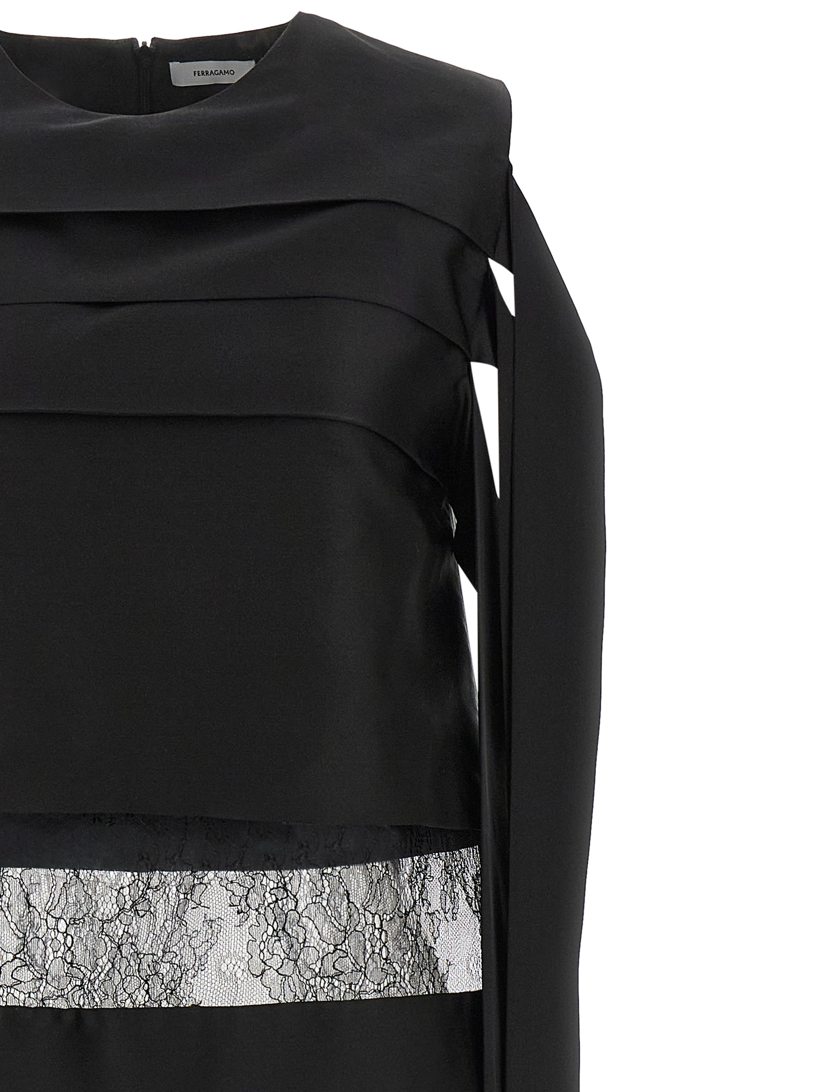 Lace insert dress 794497NERO (FERRAGAMO / ワンピース・ドレス・オールインワン ) | FERRAGAMO (フェラガモ)(2)