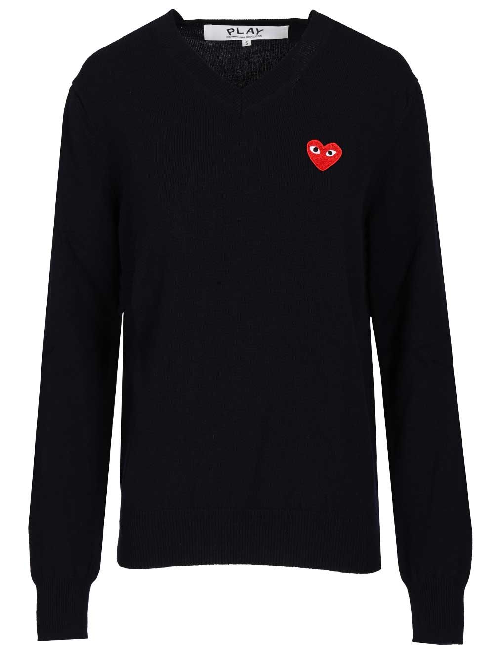Crew neck wool sweater AXN0020512 (PLAY Comme Des Garçons / ニット・セーター・カーディガン ) | PLAY Comme Des Garçons (プレイ コムデギャルソン)