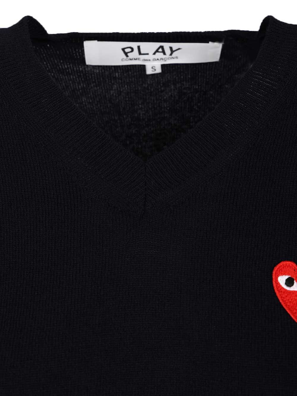 Crew neck wool sweater AXN0020512 (PLAY Comme Des Garçons / ニット・セーター・カーディガン ) | PLAY Comme Des Garçons (プレイ コムデギャルソン)(4)