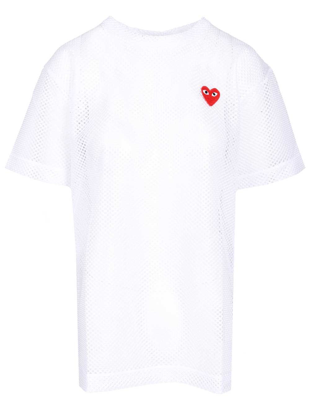 mesh T-shirt AXT3510512 (PLAY Comme Des Garçons / Tシャツ・カットソー ) | PLAY Comme Des Garçons (プレイ コムデギャルソン)