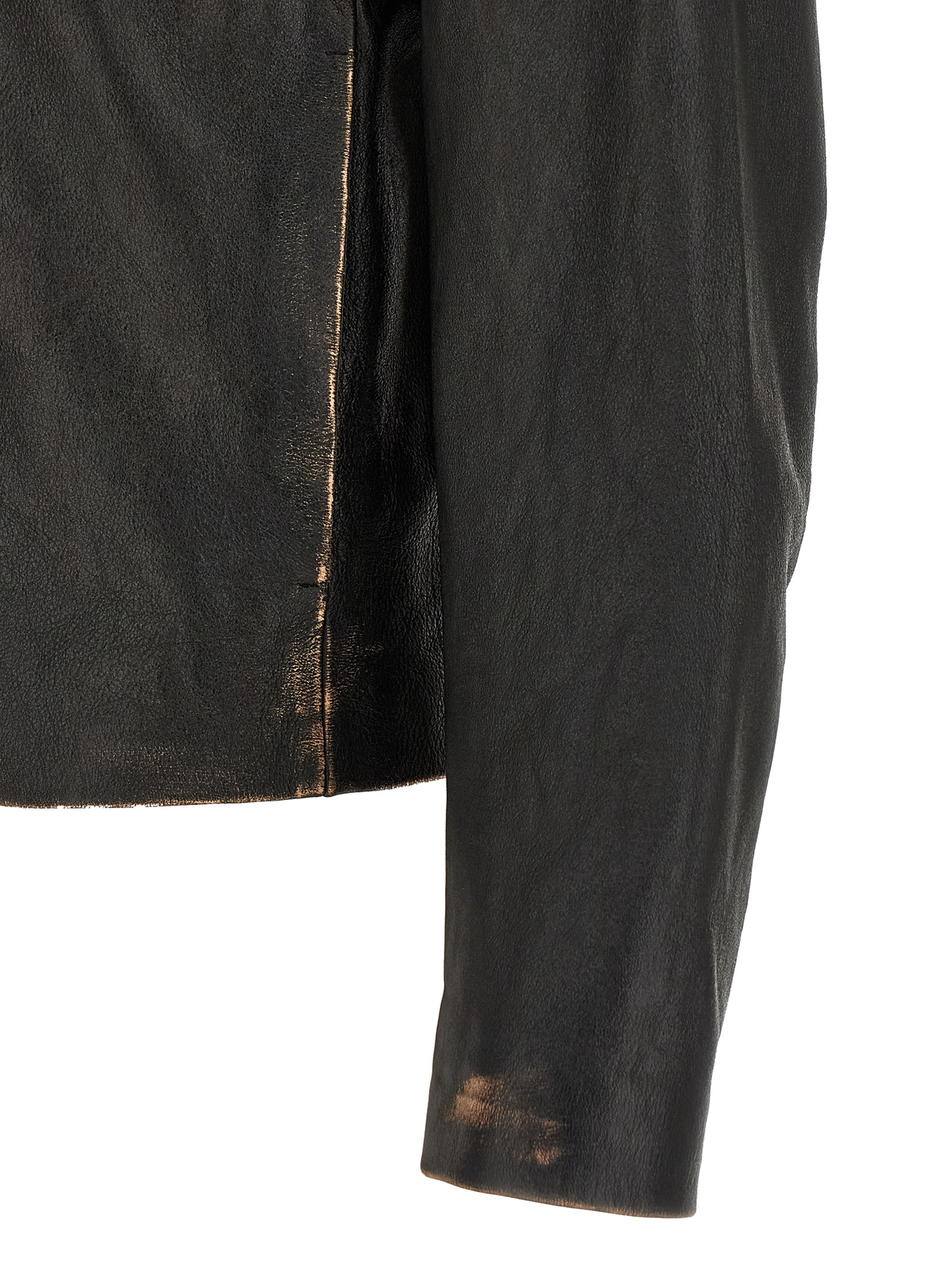 Antiqued leather jacket SH2AM0066M07021900 (MM6 Maison Margiela / レザー&ファージャケット・コート ) | MM6 Maison Margiela (エムエムシックス)(3)