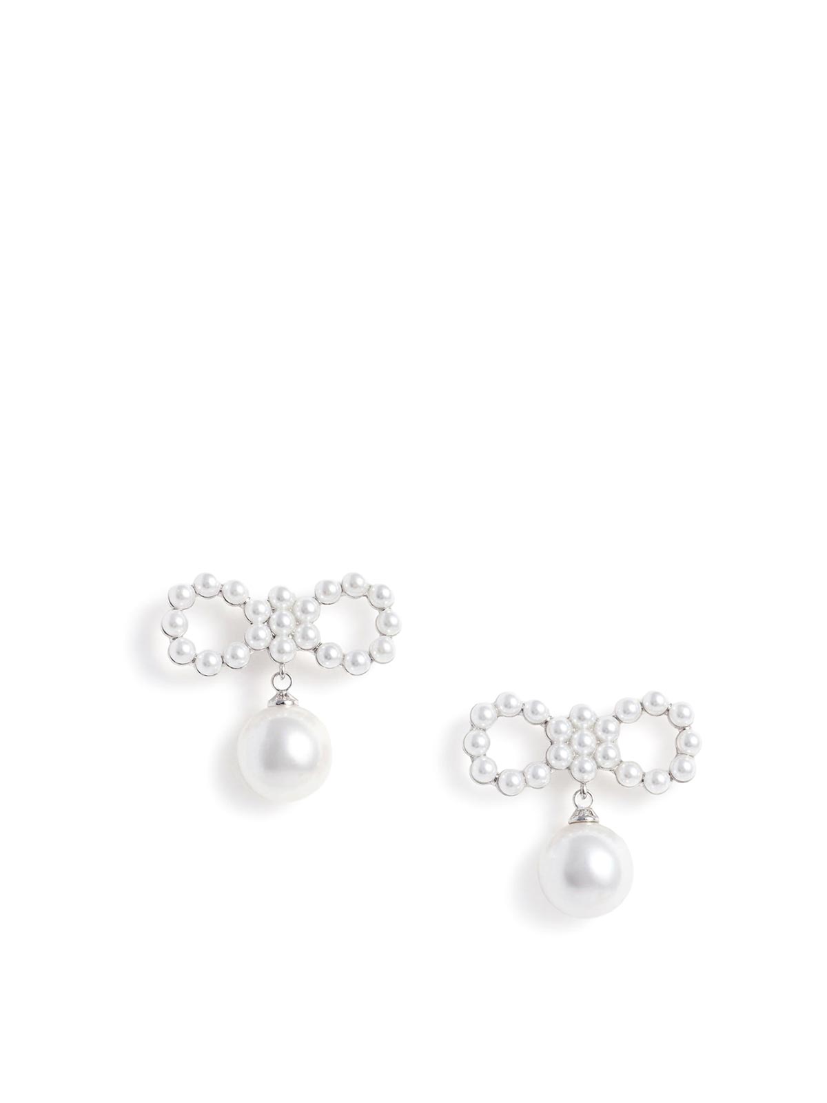 Pearl Bow Earrings SS26606EPEARL (self-portrait / ピアス・イヤリング ) | self-portrait (セルフ・ポートレイト)