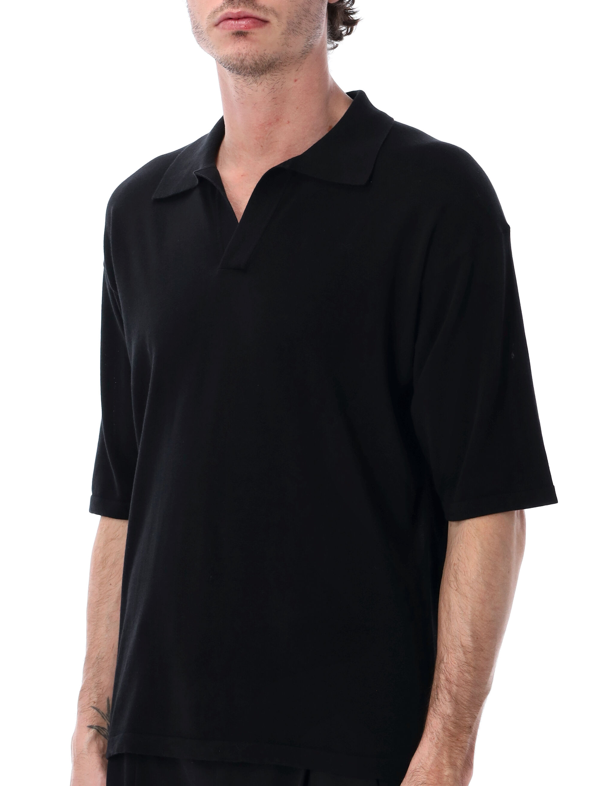 Roberto Collina T-shirts and Polos Black 261MYA110249 (roberto collina / ポロシャツ ) | roberto collina (ロベルトコリーナ)(2)