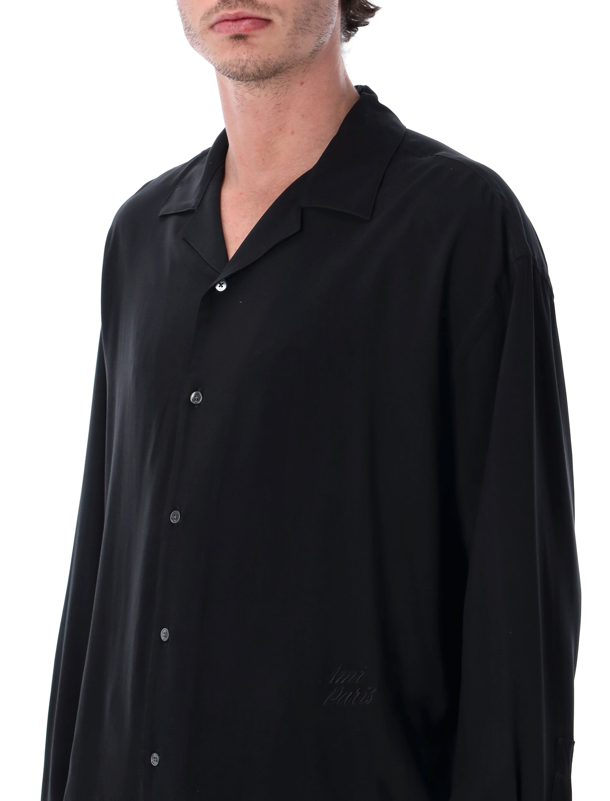 Ami Paris T-shirts and Polos Black HSH829VI0036001 (AMI Paris / シャツ・ブラウス ) | AMI Paris (アミパリス)(2)