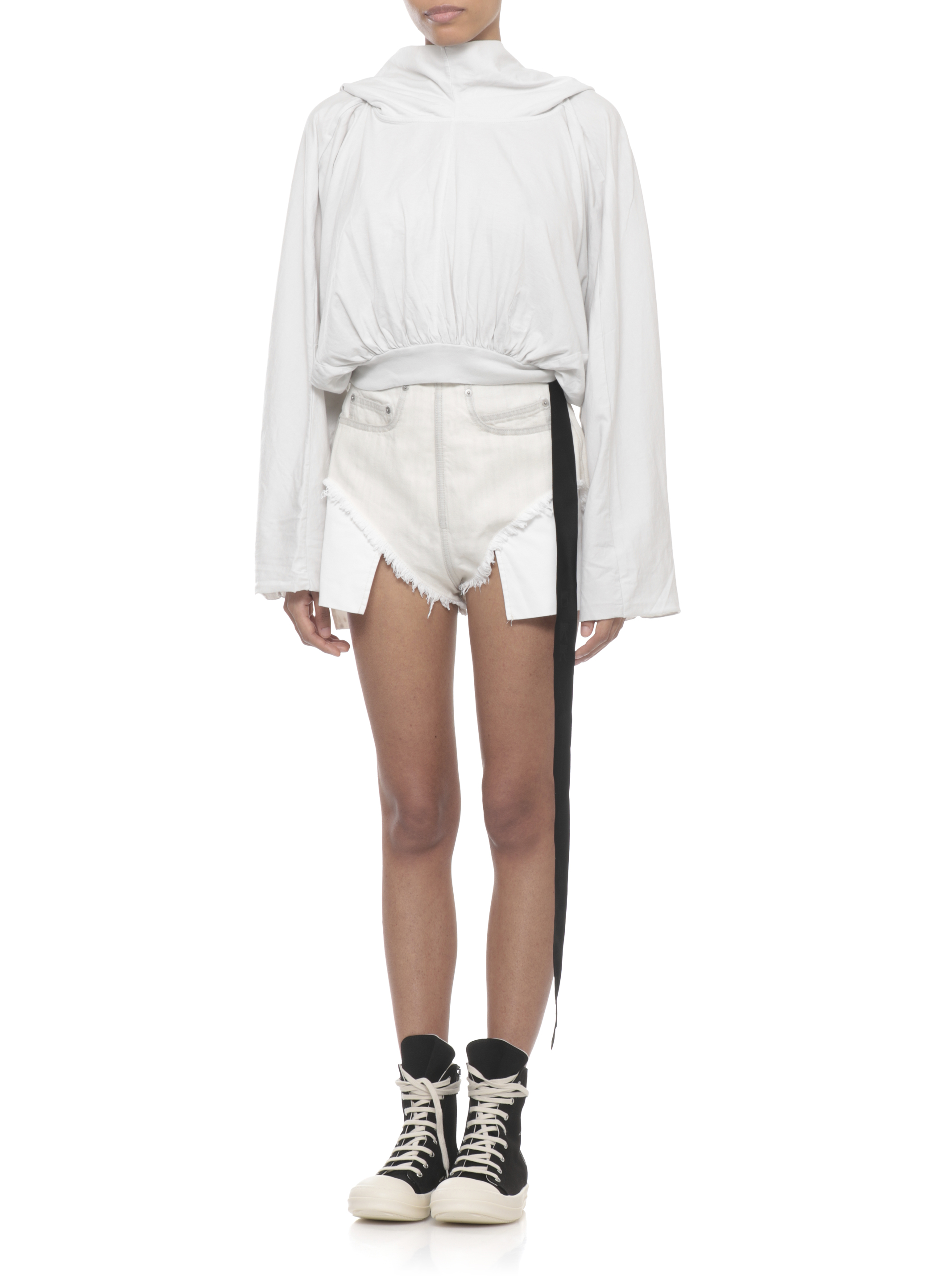 RICK OWENS DRKSHDW Sweaters White DS01F4218RN51 (Rick Owens DRKSHDW / スウェット・フーディー ) | Rick Owens DRKSHDW (リック オウエンス ダークシャドウ)(2)