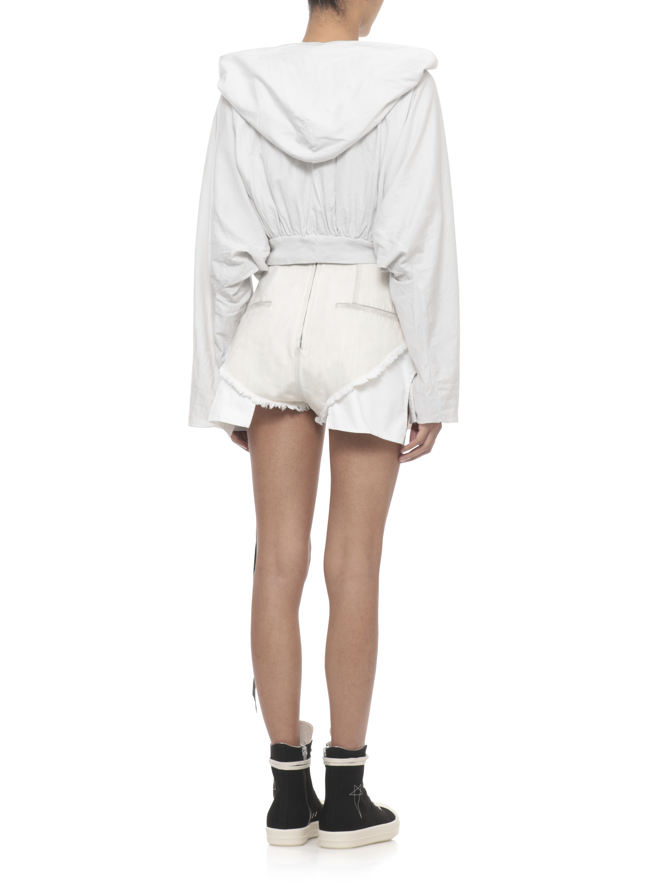 RICK OWENS DRKSHDW Sweaters White DS01F4218RN51 (Rick Owens DRKSHDW / スウェット・フーディー ) | Rick Owens DRKSHDW (リック オウエンス ダークシャドウ)(3)
