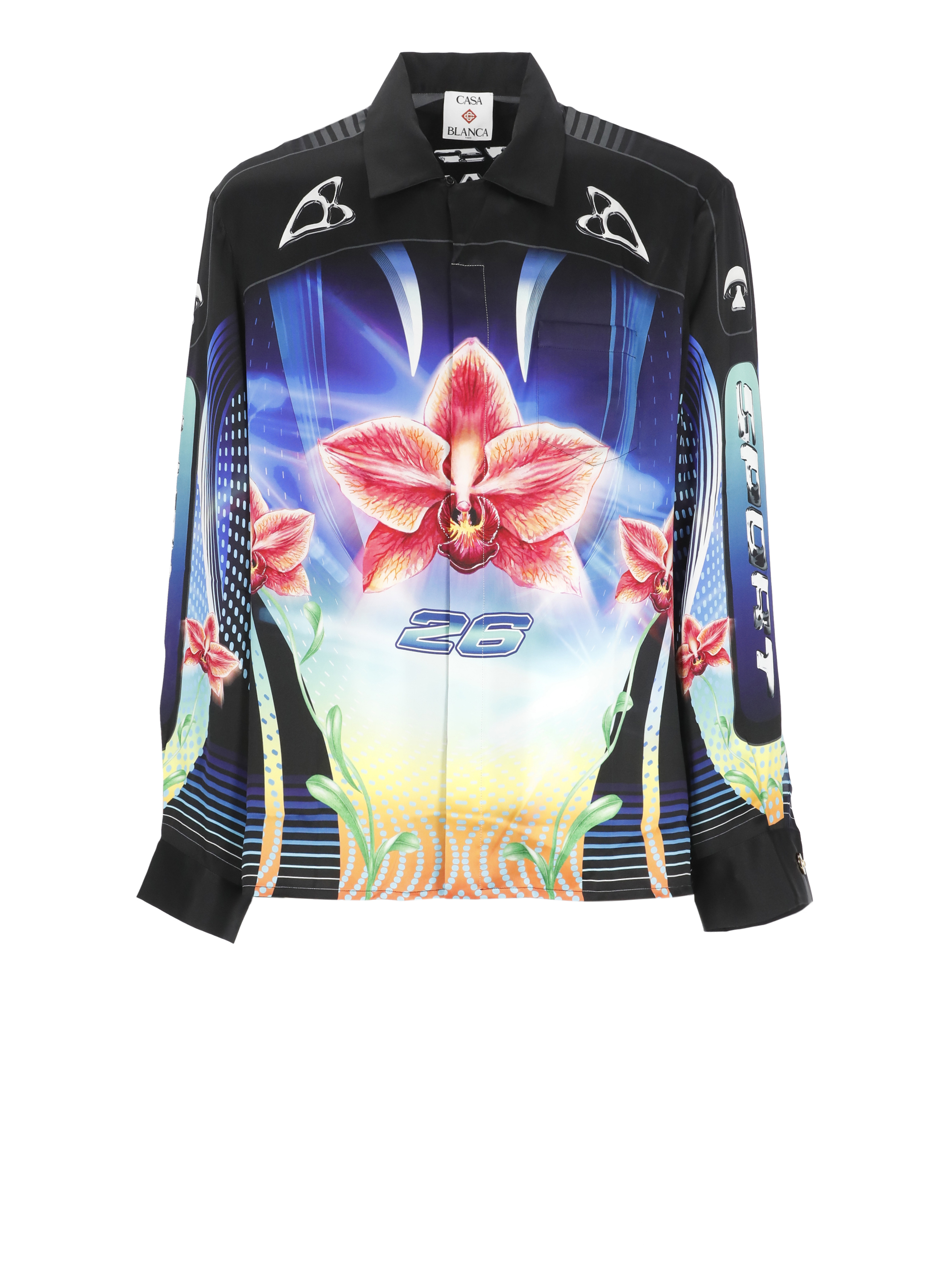 Casablanca Shirts Black MSP26SH00602SILKSATIN (Casablanca / シャツ・ブラウス ) | Casablanca (カサブランカ)