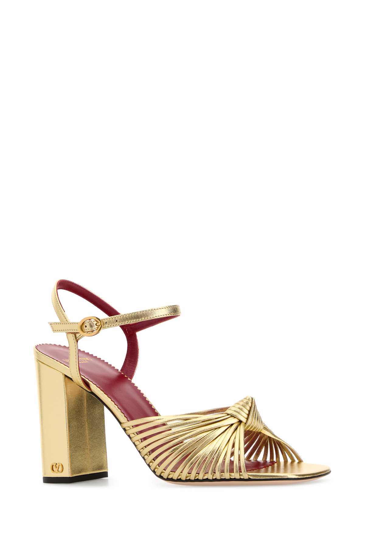 Gold leather Annet sandals 8W0S0PJ6FLQI8M (Valentino Garavani / サンダル ) | Valentino Garavani (ヴァレンティノ)(1)
