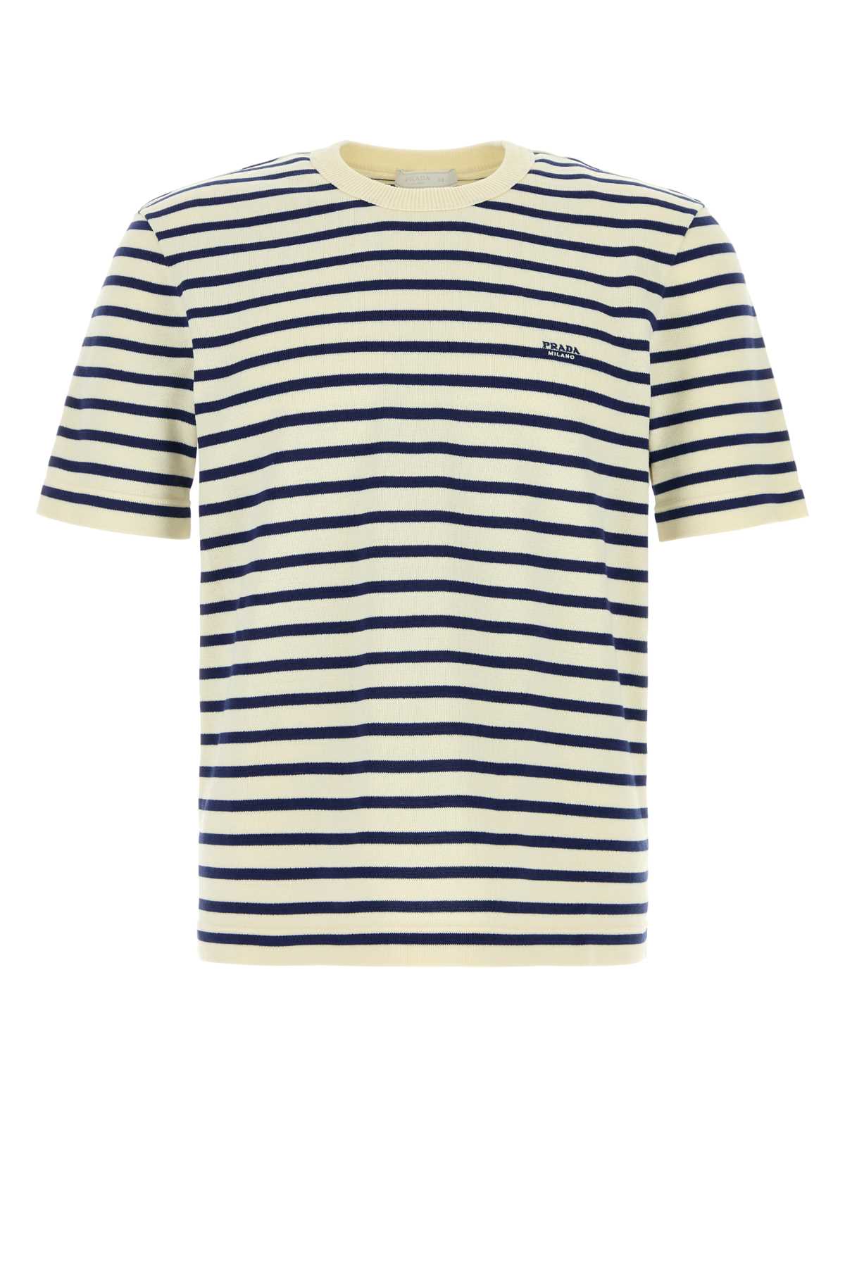 Embroidered cotton t-shirt UMF260SOOO188XF0018 (Prada / ニット・セーター・カーディガン ) | Prada (プラダ)