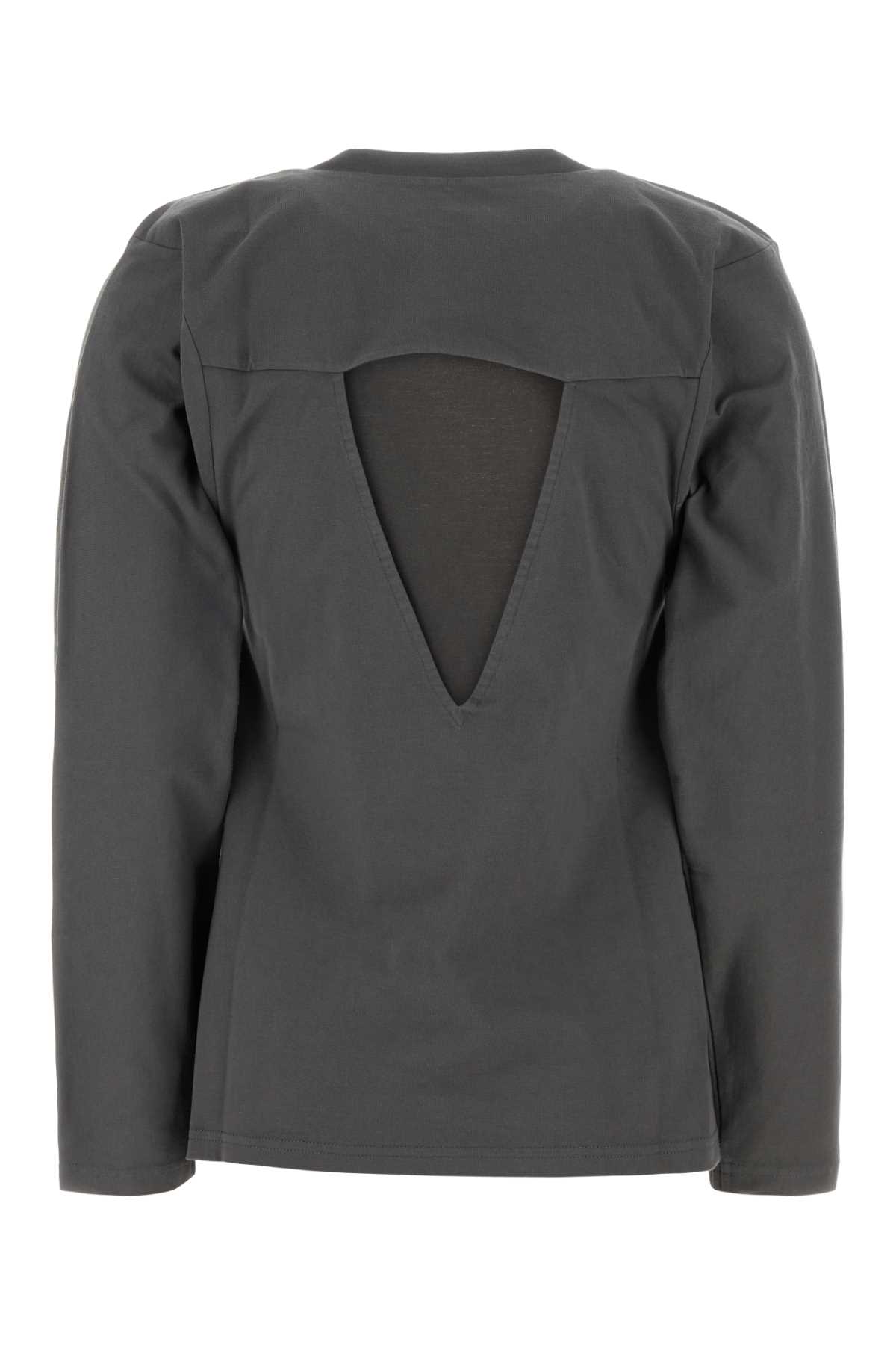 Dark grey cotton t-shirt J03GC0158J20358034 (Jil Sander / Tシャツ・カットソー ) | Jil Sander (ジルサンダー)(1)