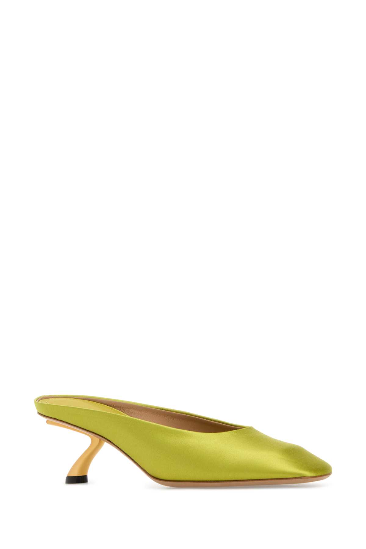Acid green satin Safi mules 01L6197929671CGIALLO (FERRAGAMO / サンダル ) | FERRAGAMO (フェラガモ)(1)