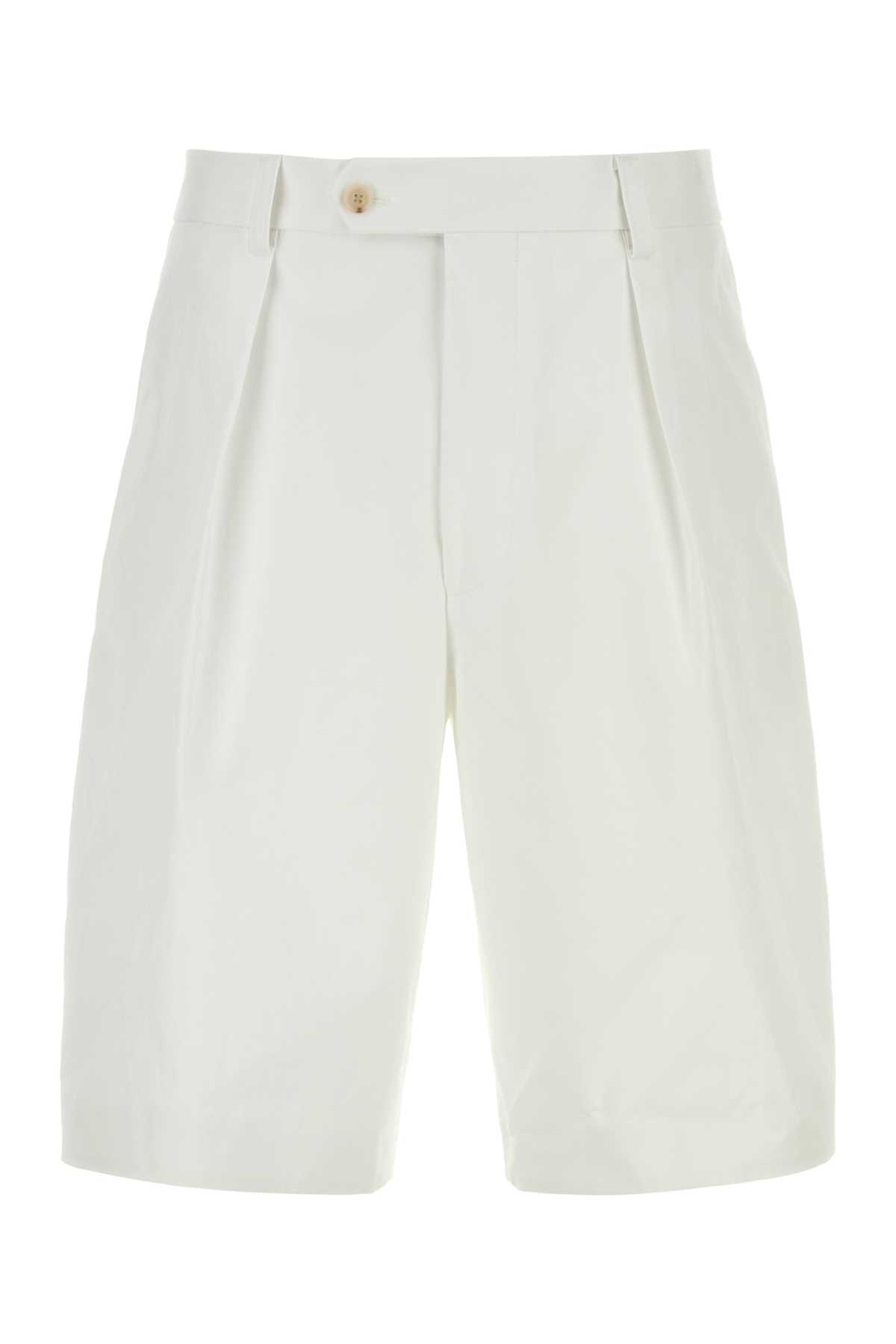 White cotton bermuda shorts 50567651100 (HUGO BOSS / ショートパンツ ) | HUGO BOSS (ヒューゴボス)