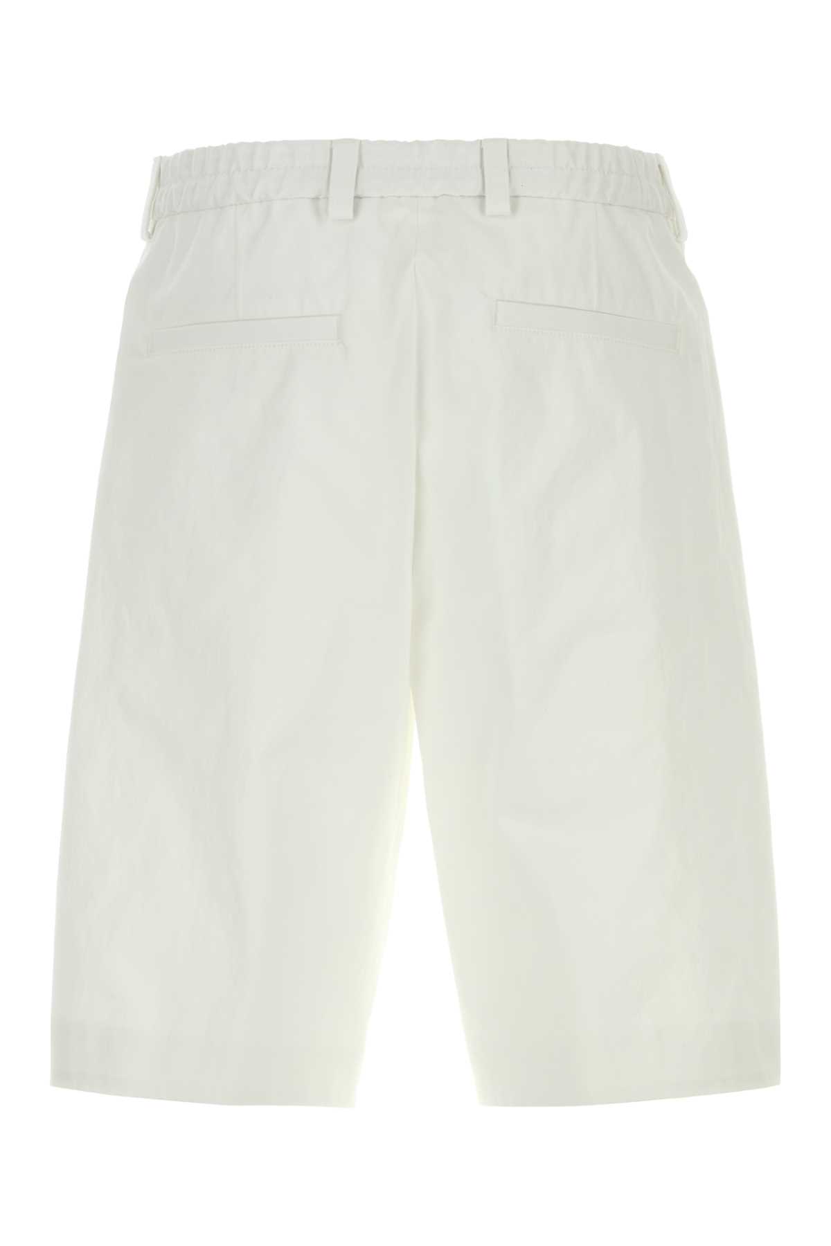 White cotton bermuda shorts 50567651100 (HUGO BOSS / ショートパンツ ) | HUGO BOSS (ヒューゴボス)(1)