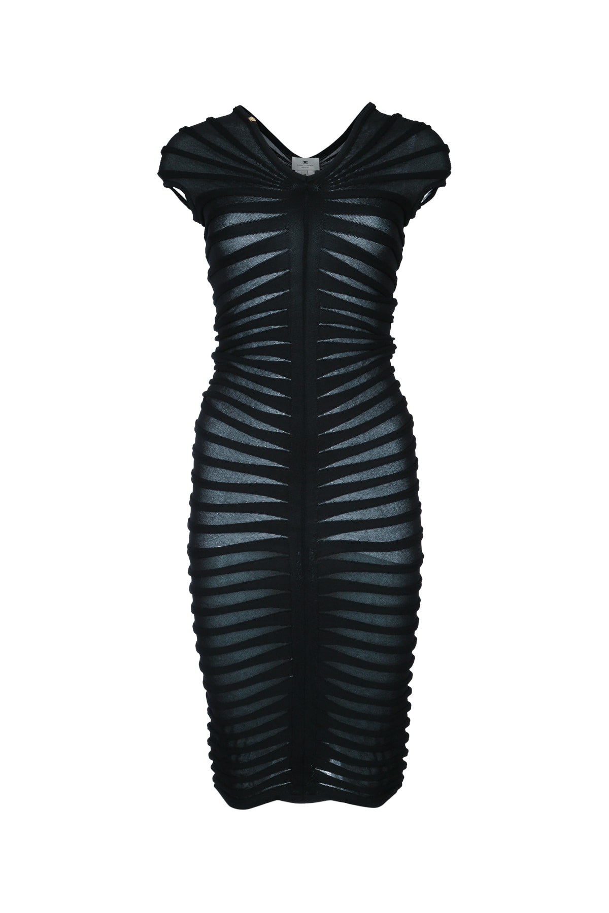 ABITO IN MAGLIA CON TRASPARENZE AM26T62E2110 (Elisabetta Franchi / ワンピース・ドレス・オールインワン ) | Elisabetta Franchi (エリザベッタ フランキ)