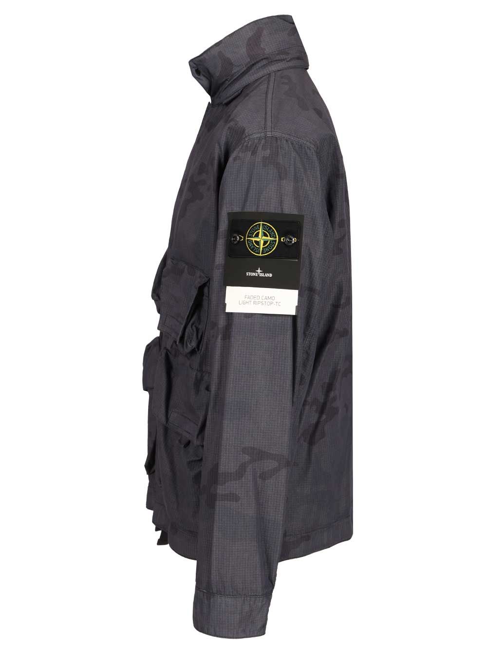 JACKET FADED CAMO RIPSTOP-TC, GARMENT DYED 4100071S00E9V002D (STONE ISLAND / カジュアルジャケット ) | STONE ISLAND (ストーンアイランド)(7)