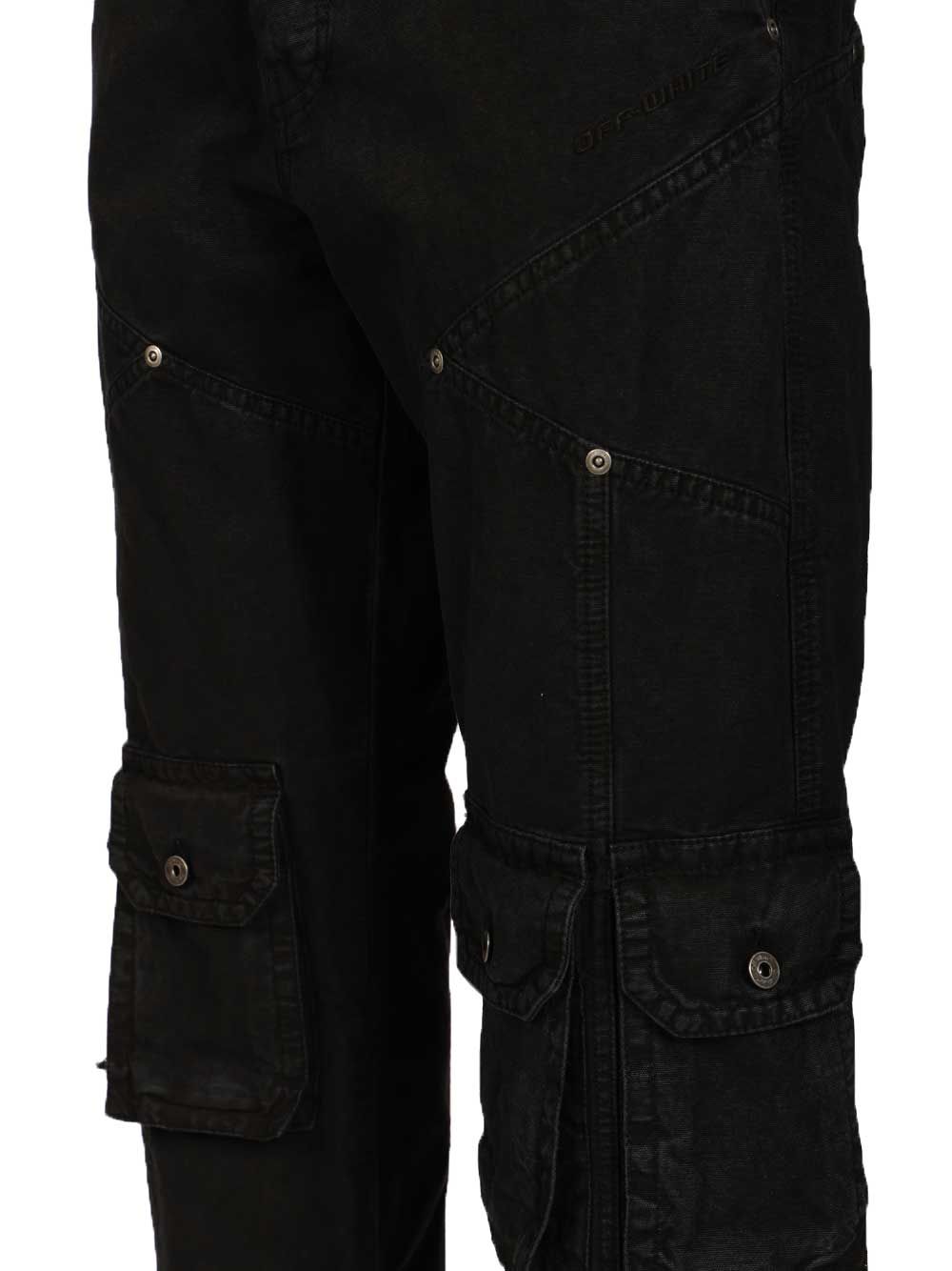 OWR GD COT MULTIPKT RELAX PAN BLACK OMCF04IS26FAB0010001 (Off-White / パンツ ) | Off-White (オフホワイト)(3)