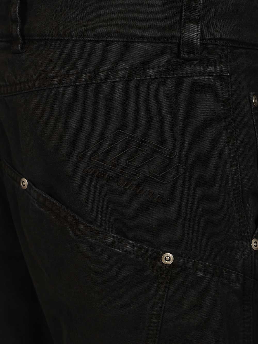 OWR GD COT MULTIPKT RELAX PAN BLACK OMCF04IS26FAB0010001 (Off-White / パンツ ) | Off-White (オフホワイト)(4)