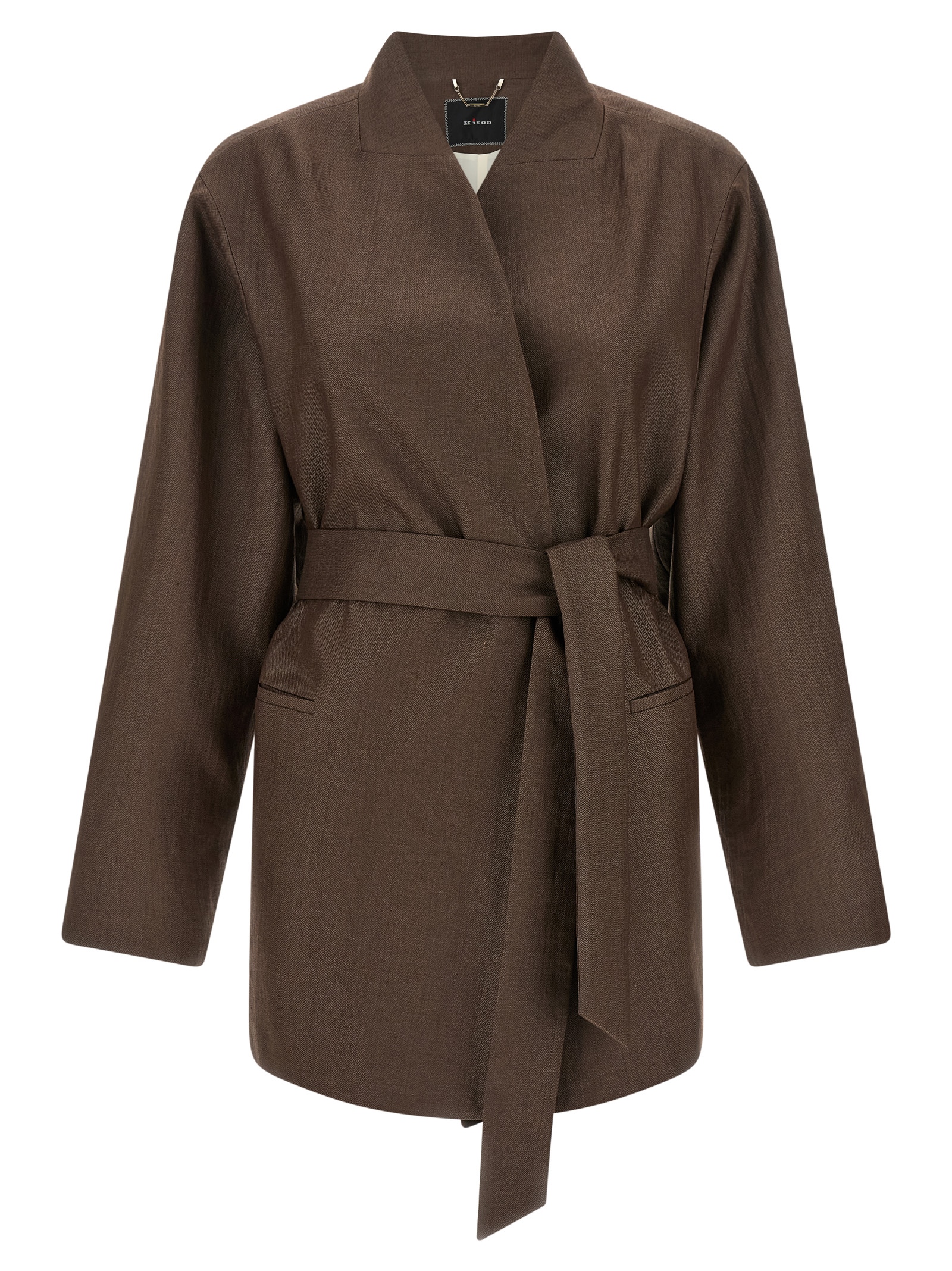 Linen blend blazer D60514K0987G03001 (Kiton / ブレザー・ジャケット ) | Kiton (キートン)