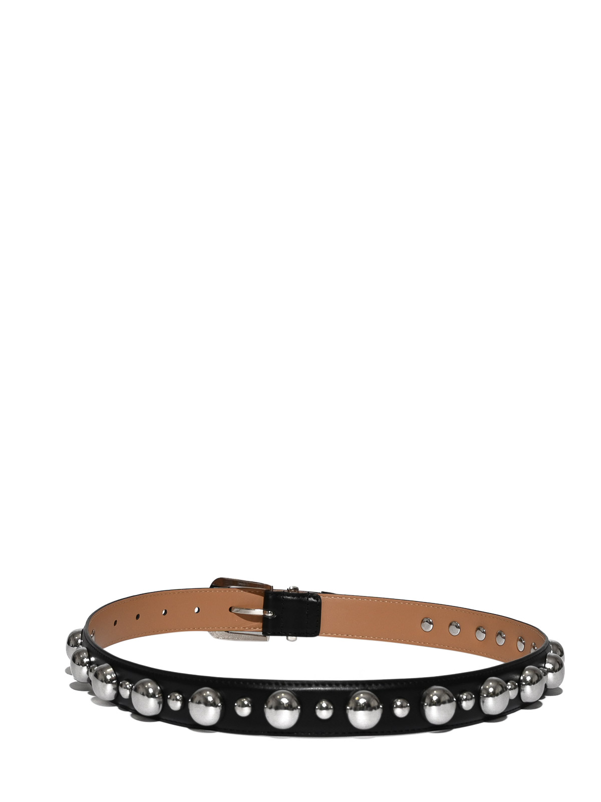 Prisca Belt In Vegan Leather With Studs A6SB15Y690 (LIVIANA CONTI / ベルト・サスペンダー ) | LIVIANA CONTI (リビアナ コンティ)(1)
