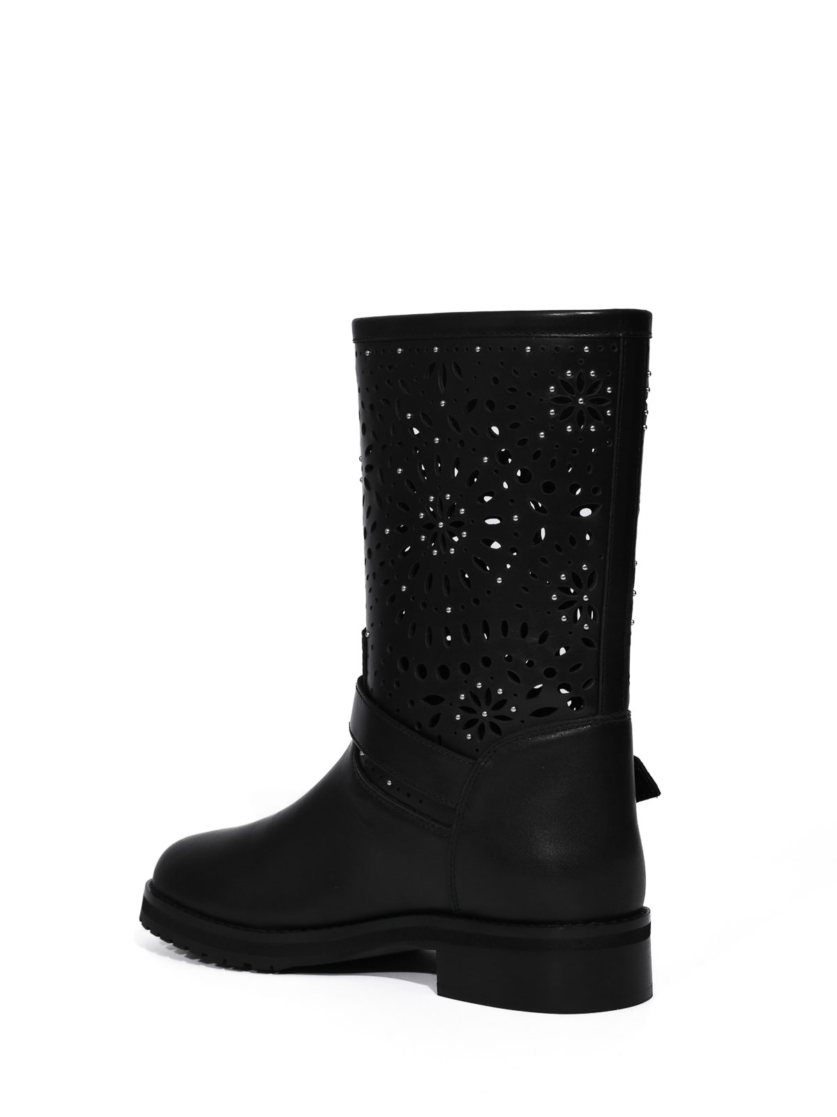 Perforated Leather Biker Boots 261TCP08800006 (TWINSET / ブーツ ) | TWINSET (ツインセット)(1)