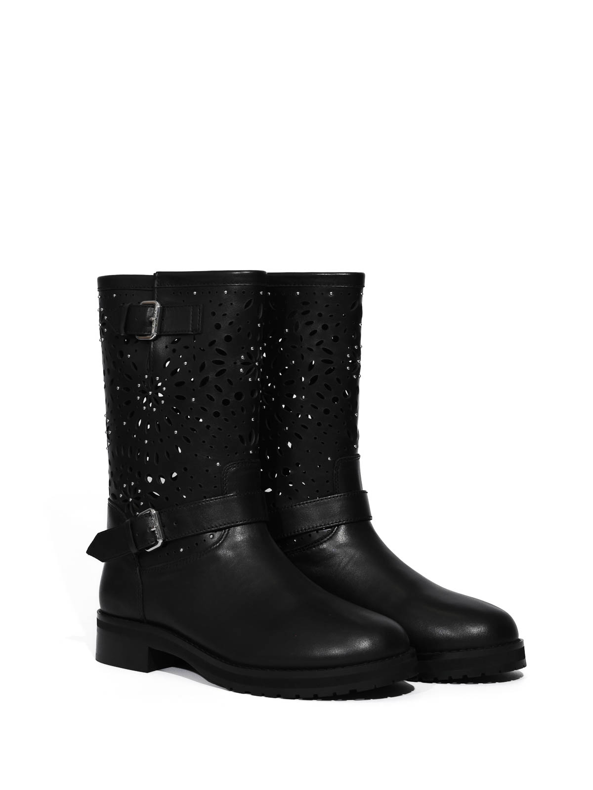 Perforated Leather Biker Boots 261TCP08800006 (TWINSET / ブーツ ) | TWINSET (ツインセット)(2)