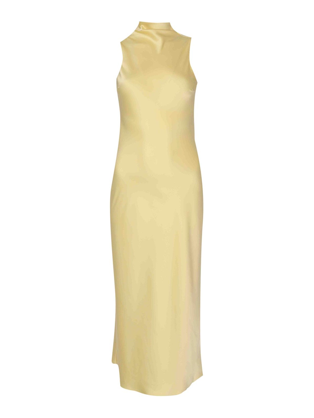 Fluid Midi Dress In Vanilla Satin 8A1627A269Y478 (PATRIZIA PEPE / ワンピース・ドレス・オールインワン ) | PATRIZIA PEPE (パトリツィア ペペ)