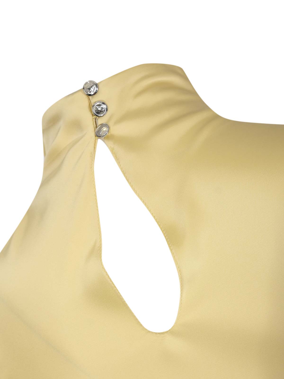 Fluid Midi Dress In Vanilla Satin 8A1627A269Y478 (PATRIZIA PEPE / ワンピース・ドレス・オールインワン ) | PATRIZIA PEPE (パトリツィア ペペ)(2)