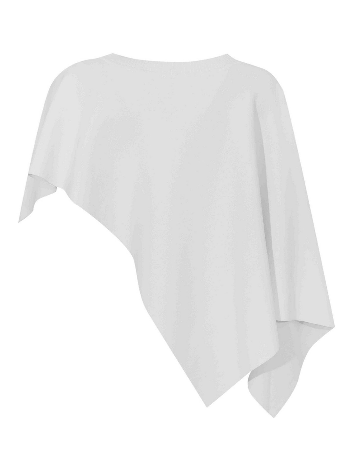 Lila Cape In White Viscose Knit F6SA14A010 (LIVIANA CONTI / シャツ・ブラウス ) | LIVIANA CONTI (リビアナ コンティ)(1)