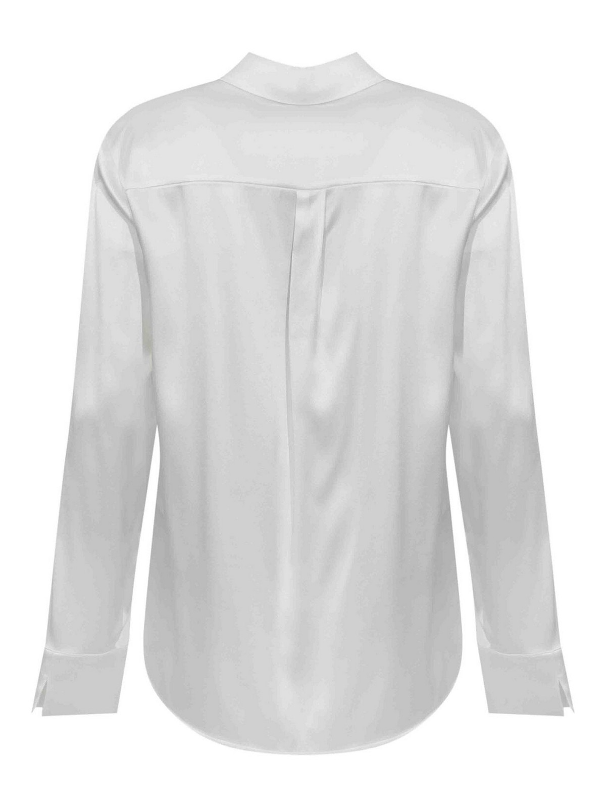 Mmlquarto Shirt In White Stretch Silk 26161110476E15 (Max Mara / シャツ・ブラウス ) | Max Mara (マックスマーラ)(1)