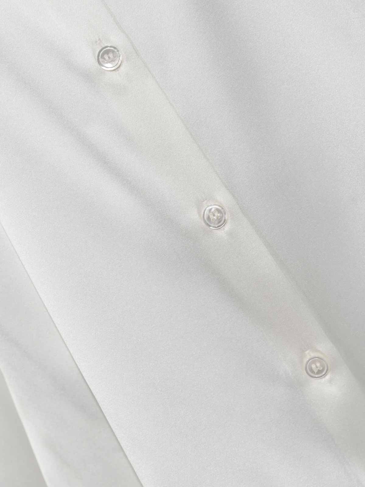 Mmlquarto Shirt In White Stretch Silk 26161110476E15 (Max Mara / シャツ・ブラウス ) | Max Mara (マックスマーラ)(2)