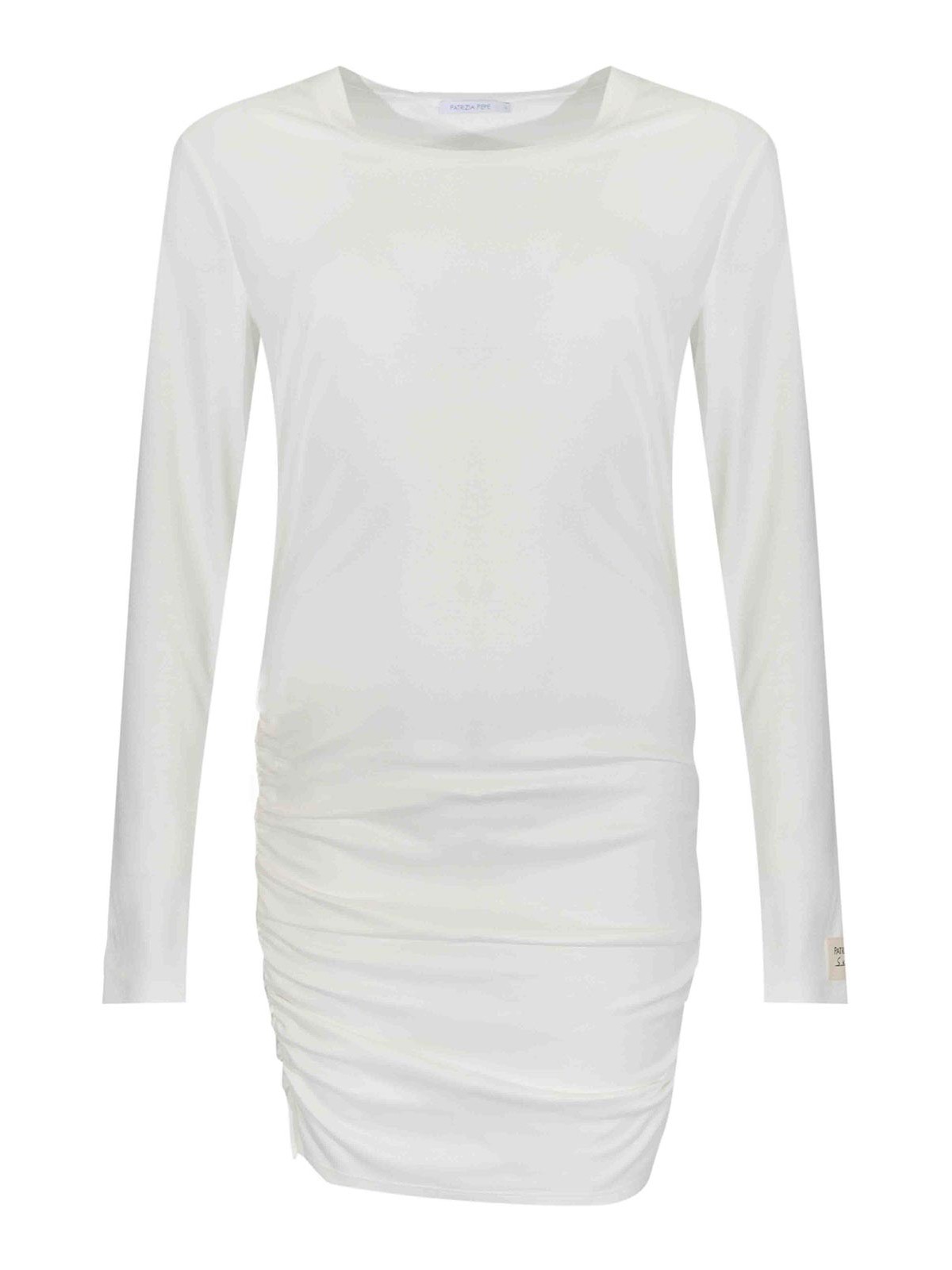 The Mini Jersey Dress In White Viscose Blend 8A1585J241W146 (PATRIZIA PEPE / ワンピース・ドレス・オールインワン ) | PATRIZIA PEPE (パトリツィア ペペ)