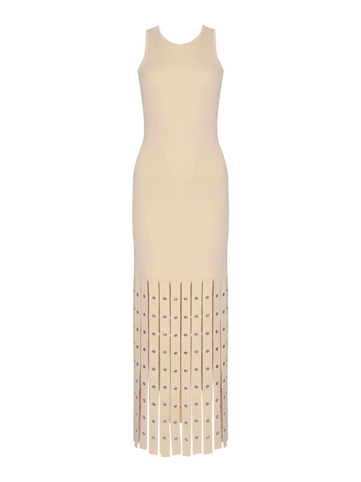 Viscose knit dress with fringes 8A1653K324W409 (PATRIZIA PEPE / ワンピース・ドレス・オールインワン ) | PATRIZIA PEPE (パトリツィア ペペ)