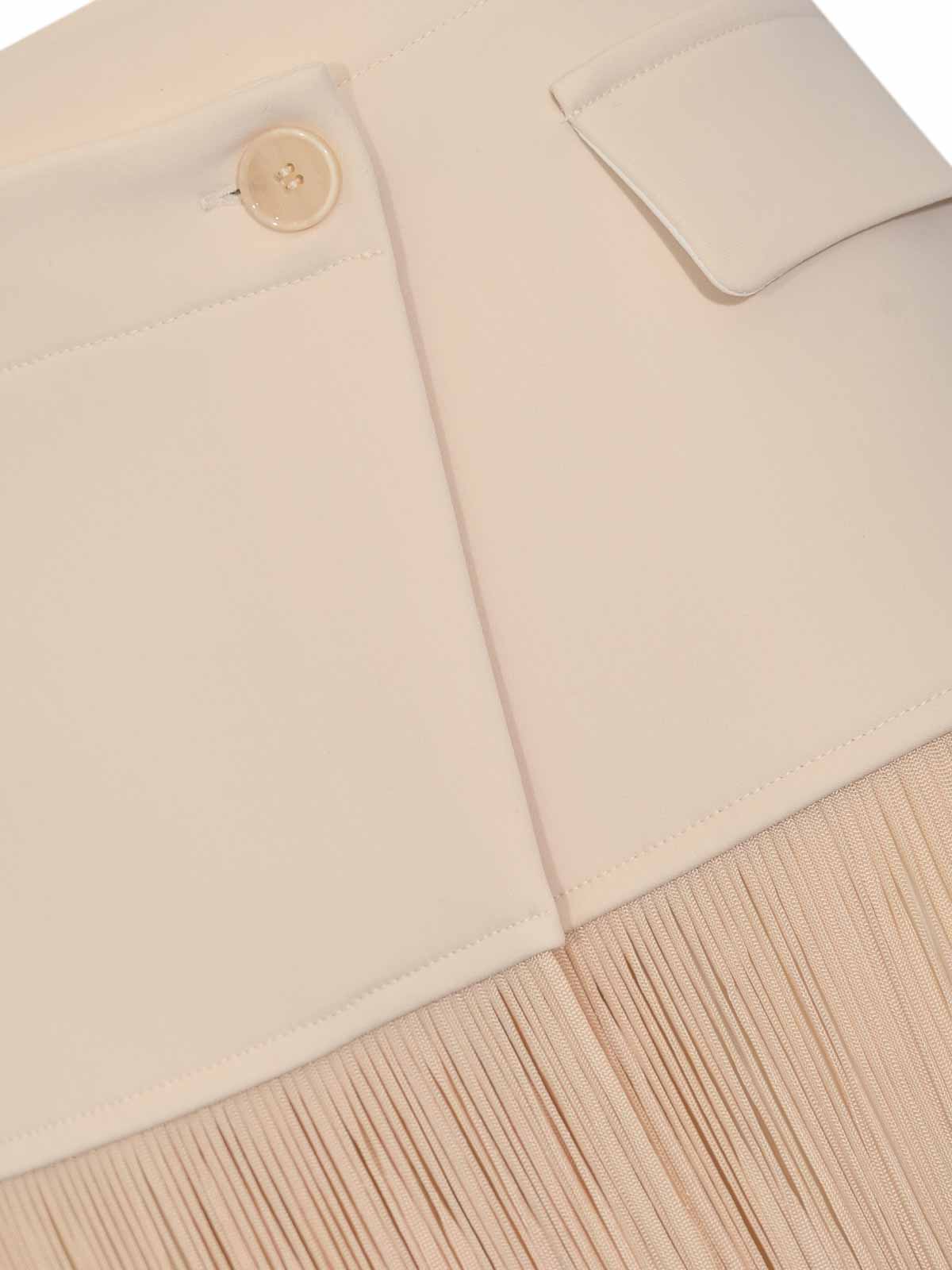 Wrap Belt In Warm Ivory Fringed Fabric 8F0124A6F5W409 (PATRIZIA PEPE / ベルト・サスペンダー ) | PATRIZIA PEPE (パトリツィア ペペ)(2)