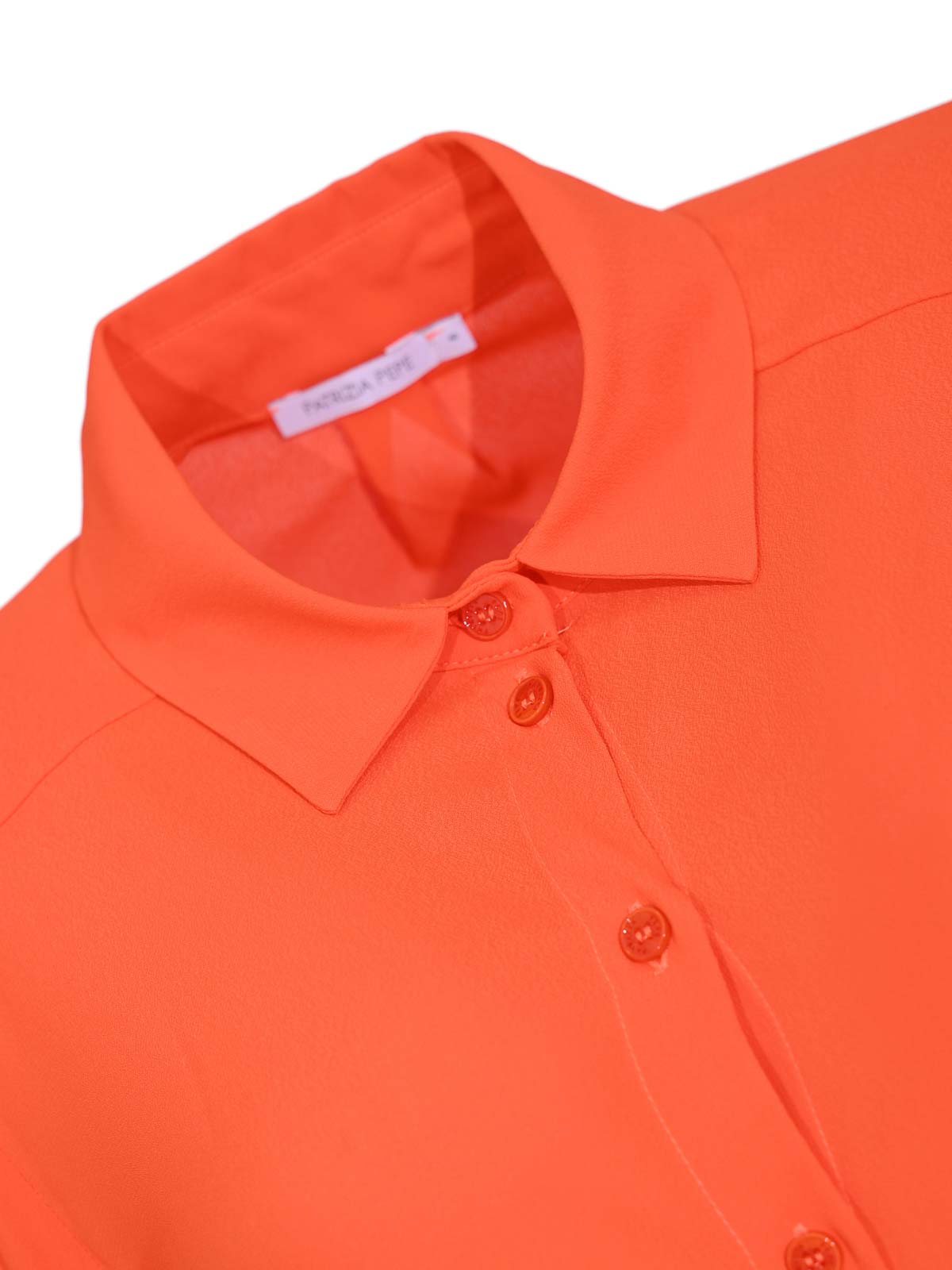 Soft Shirt In Deep Orange Viscose Crepe 8C0872A8I1R877 (PATRIZIA PEPE / シャツ・ブラウス ) | PATRIZIA PEPE (パトリツィア ペペ)(2)