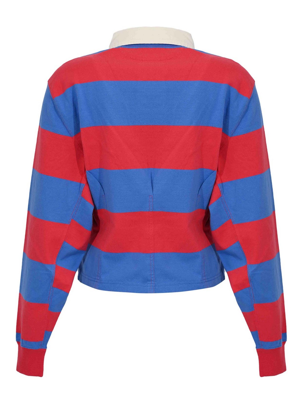 Long Sleeve Polo Shirt In Red/Blue Cotton 211971746501 (Polo Ralph Lauren / ポロシャツ ) | Polo Ralph Lauren (ポロ ラルフ ローレン)(1)