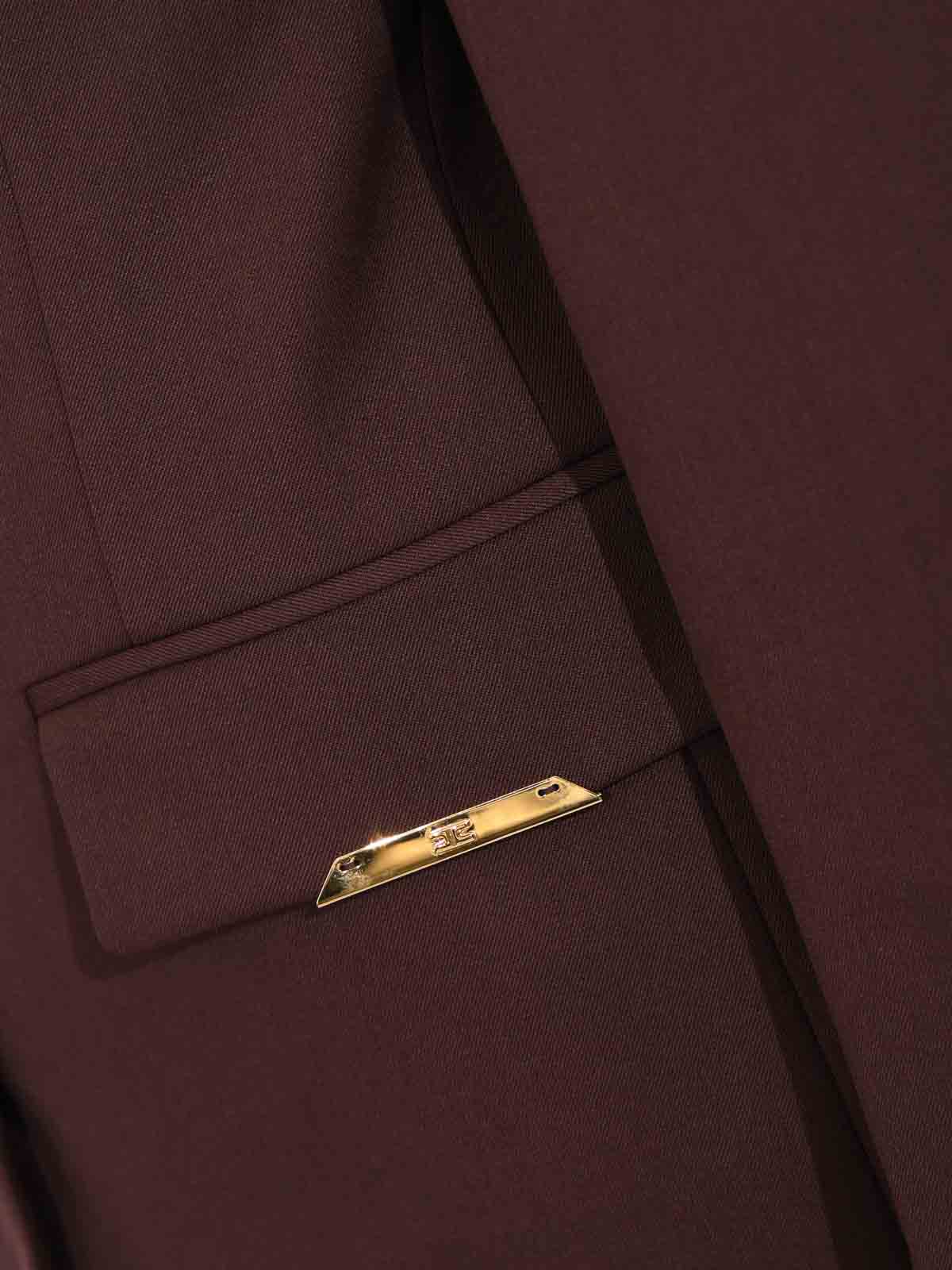 Cool Wool Jacket With Jewel Plaques GI23962E2644 (Elisabetta Franchi / ブレザー・ジャケット ) | Elisabetta Franchi (エリザベッタ フランキ)(2)