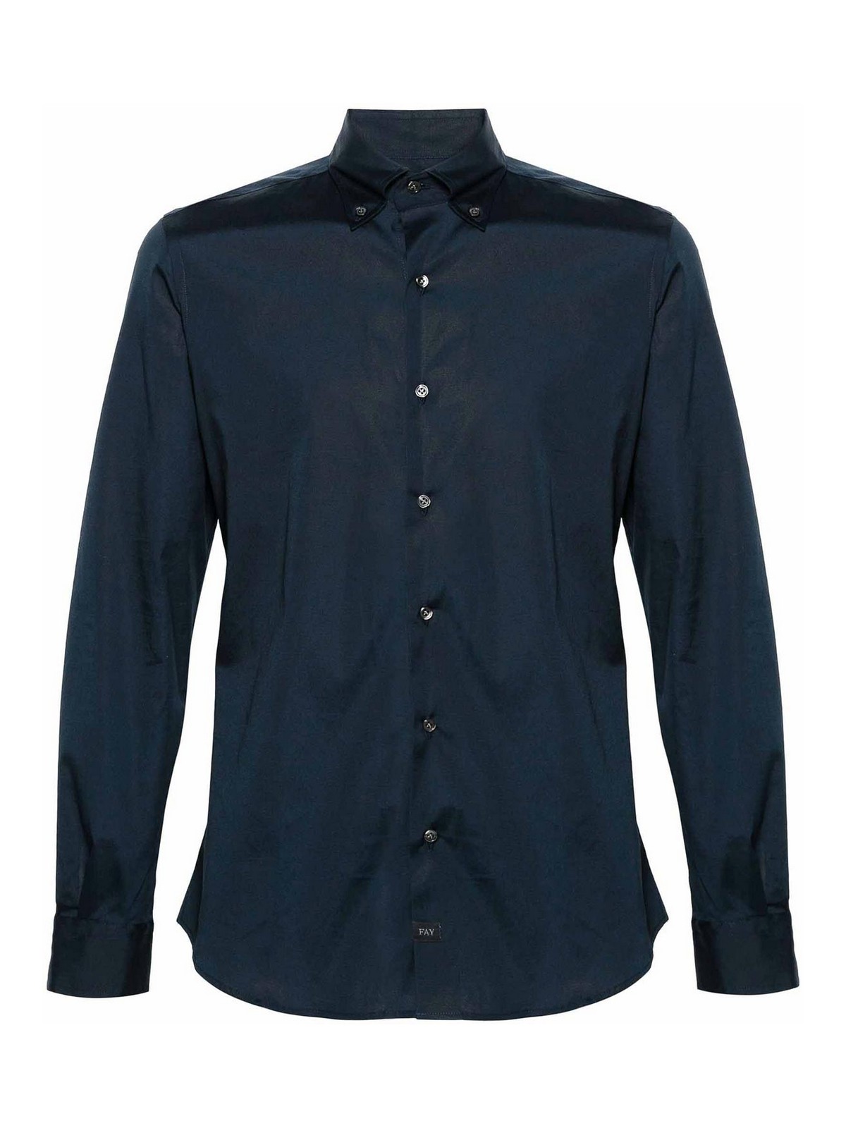 Navy Blue Button Down Shirt NCMA152258SORMU807 (Fay / シャツ・ブラウス ) | Fay (フェイ)