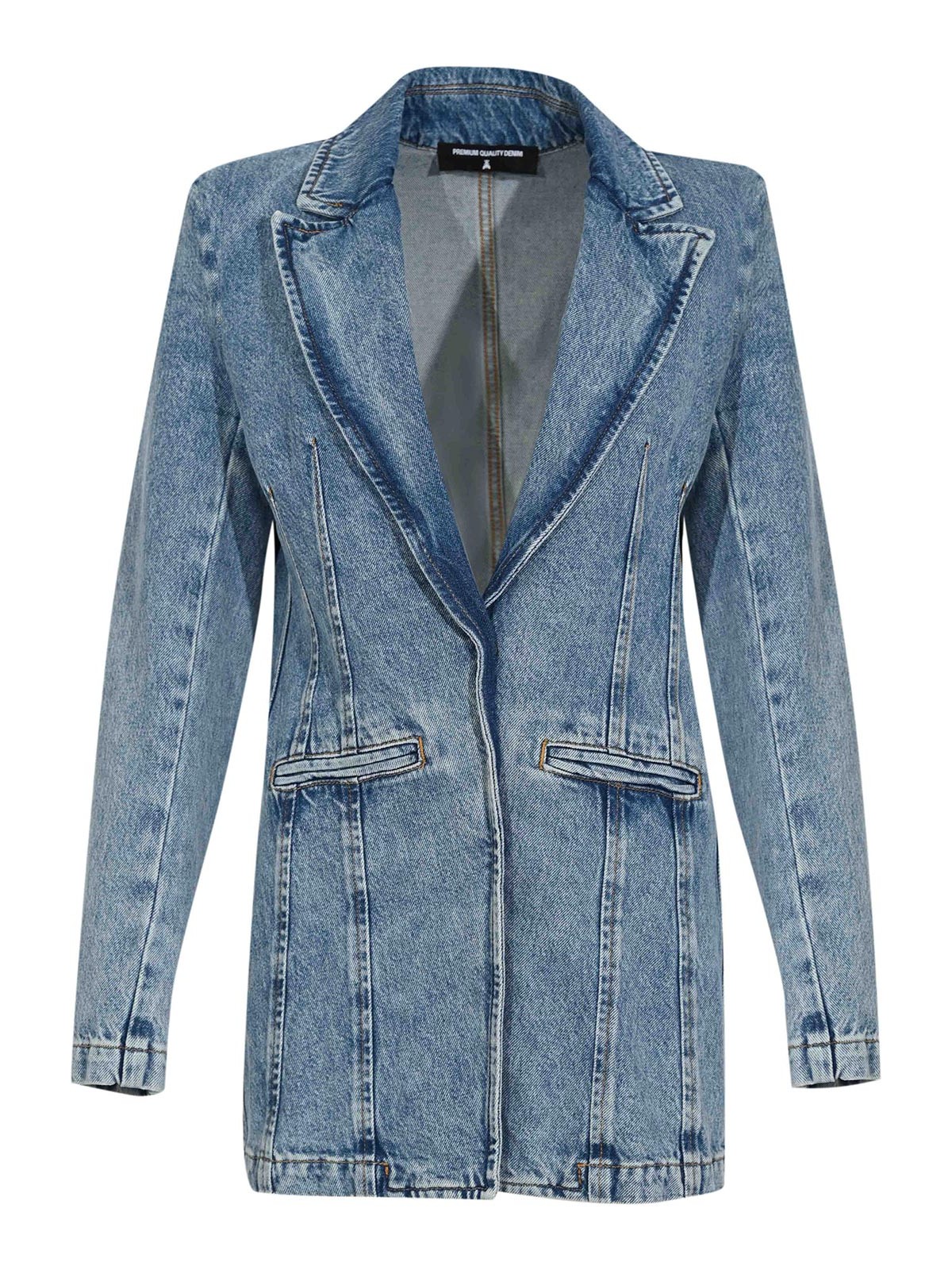 Cotton Denim Blazer 8S0567D1WZBCB02 (PATRIZIA PEPE / ブレザー・ジャケット ) | PATRIZIA PEPE (パトリツィア ペペ)