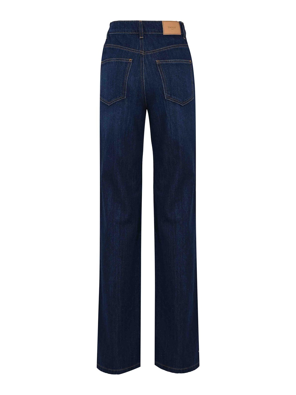 Palazzo Jeans In Denim With Pearl Detail 261TP270212230 (TWINSET / ジーンズ ) | TWINSET (ツインセット)(1)