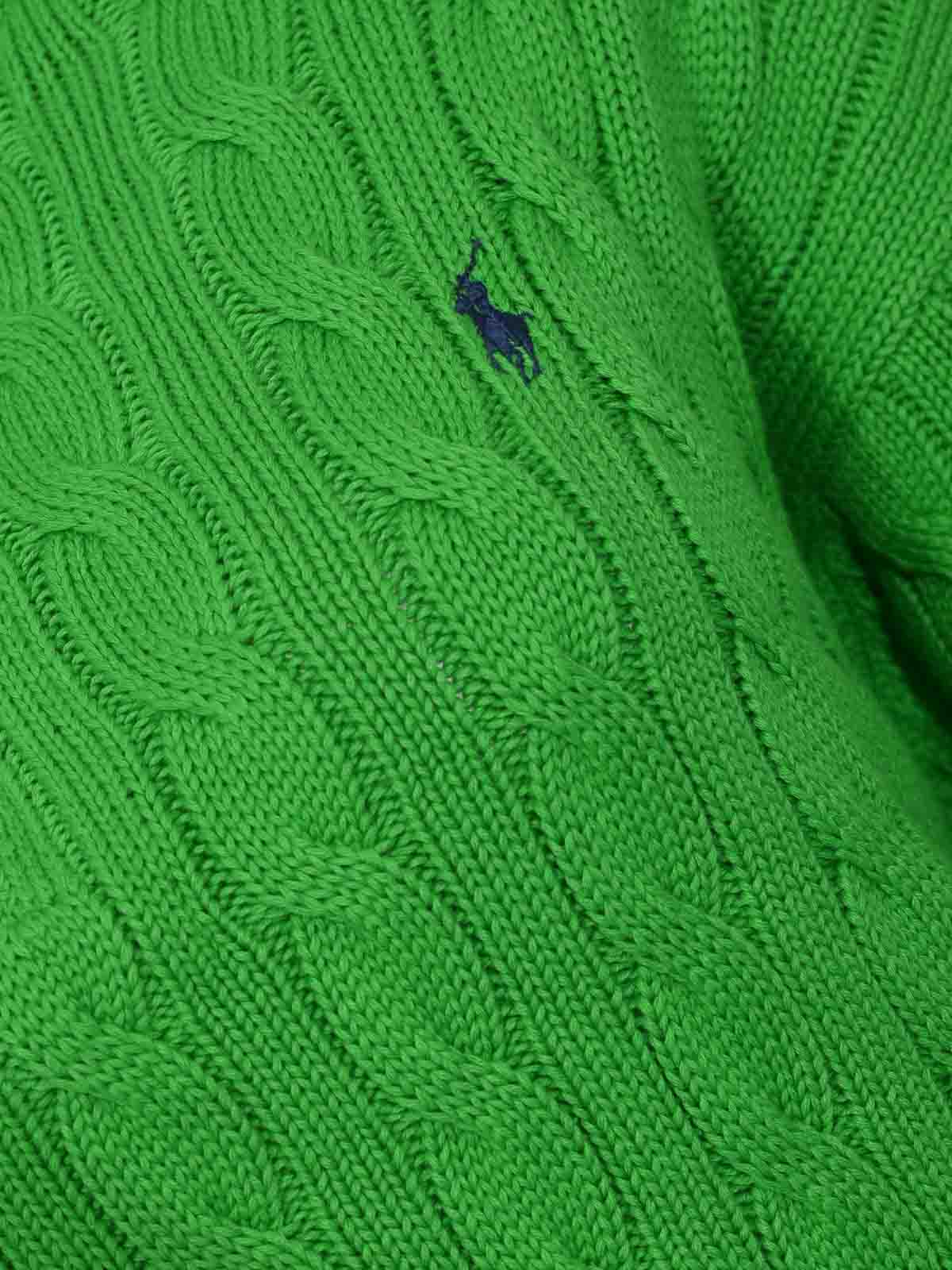 Woven Cotton Sweater With Green Zip 211963467500 (Polo Ralph Lauren / ニット・セーター・カーディガン ) | Polo Ralph Lauren (ポロ ラルフ ローレン)(2)