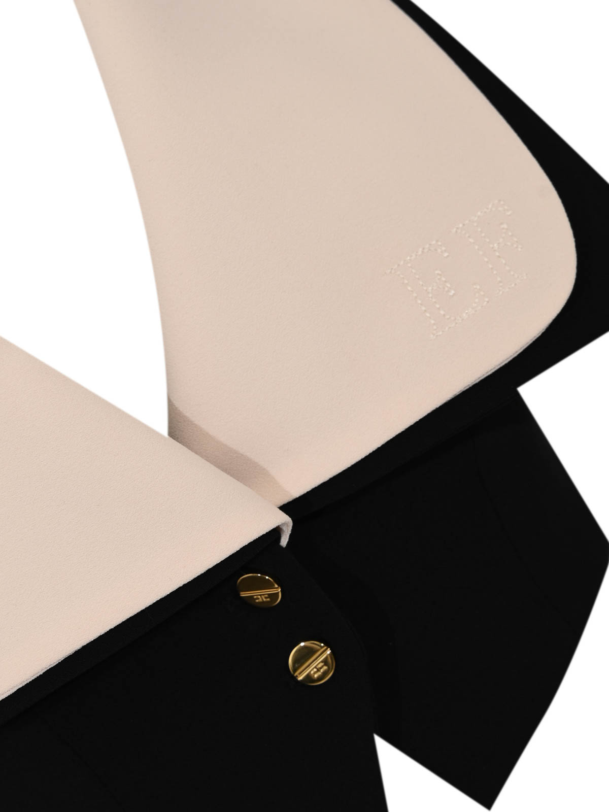 Two-tone crepe waistcoat with maxi lapels GL00161E2685 (Elisabetta Franchi / ベスト ) | Elisabetta Franchi (エリザベッタ フランキ)(2)